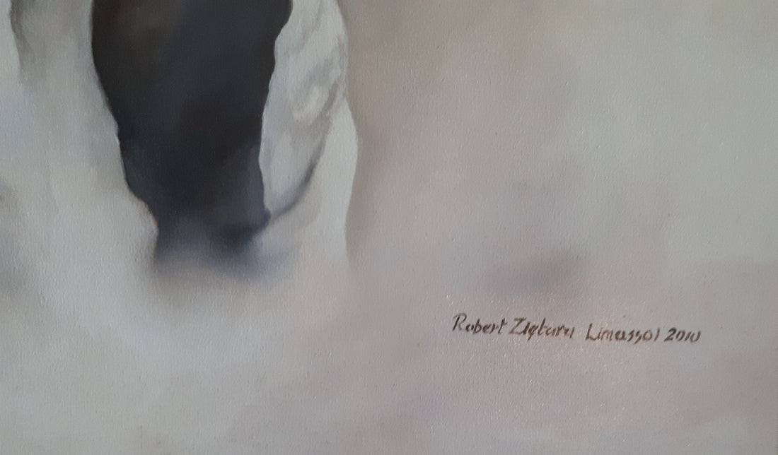 BEAUTY Fine Art Print from original oil painting |  Animal Print | White Horse Poster |Fine Art Print | Poster Print | Wall Art | Wall Print FOSHE ART