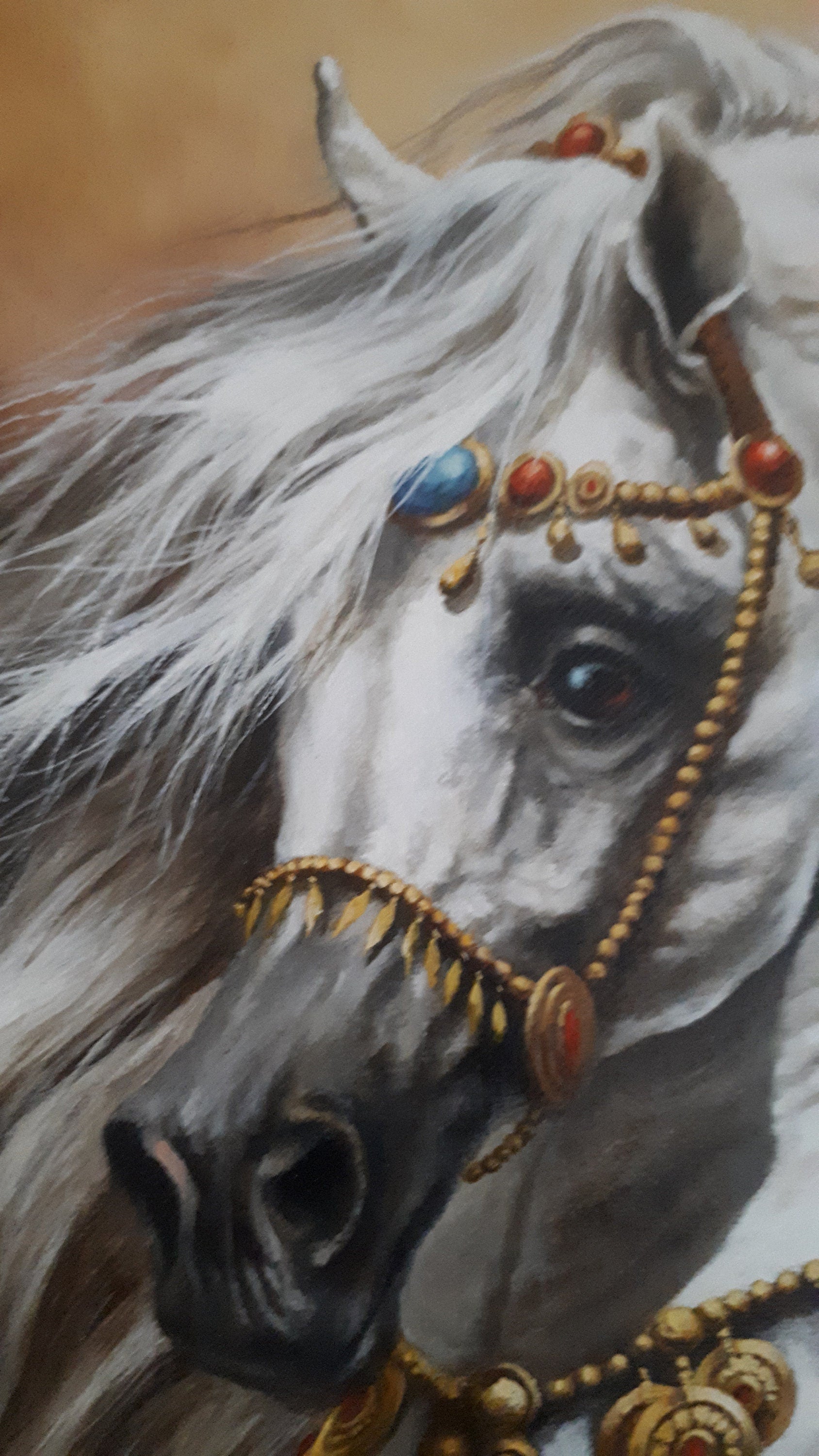 SLEIPNIR White Horse Giclée Print | Fine Art Reproduction FOSHE ART