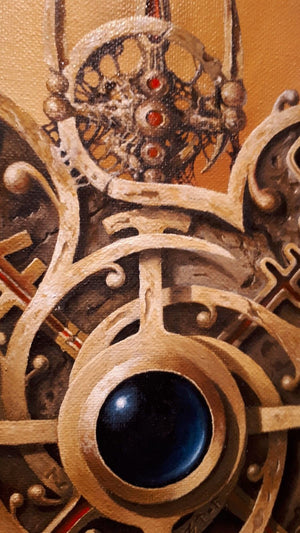 VEGVISIR VIKING Compass | Giclee Art Print from original painting | Viking Decor | Norse mythology art | Viking gifts for men FOSHE ART