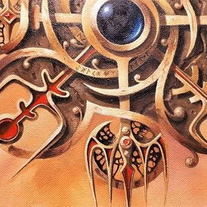VEGVISIR VIKING Compass | Giclee Art Print from original painting | Viking Decor | Norse mythology art | Viking gifts for men FOSHE ART