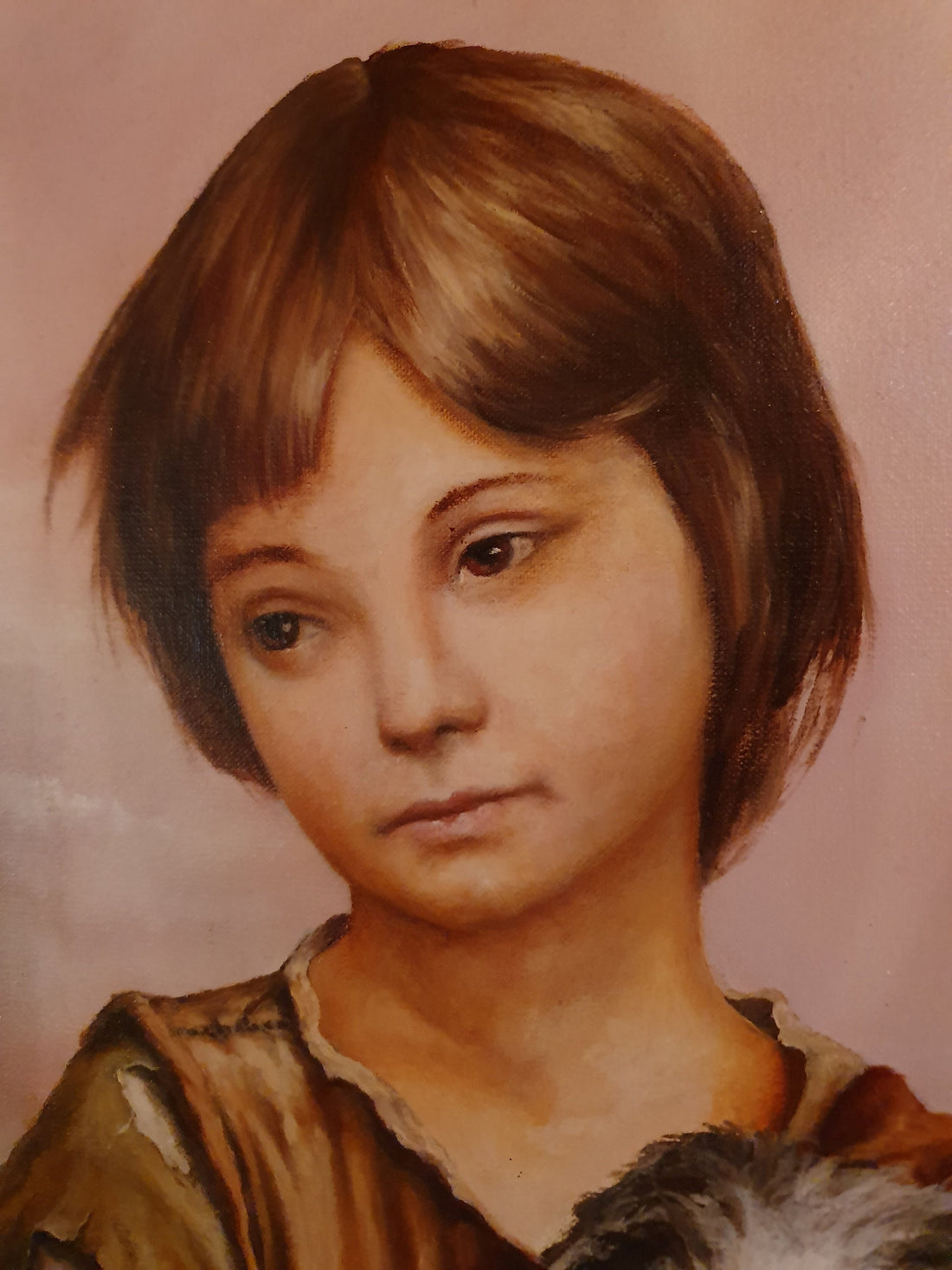 STREAM GIRL original oil on canvas framed painting home decoration gift idea for her modern art home decoration work art by Robert Zietara