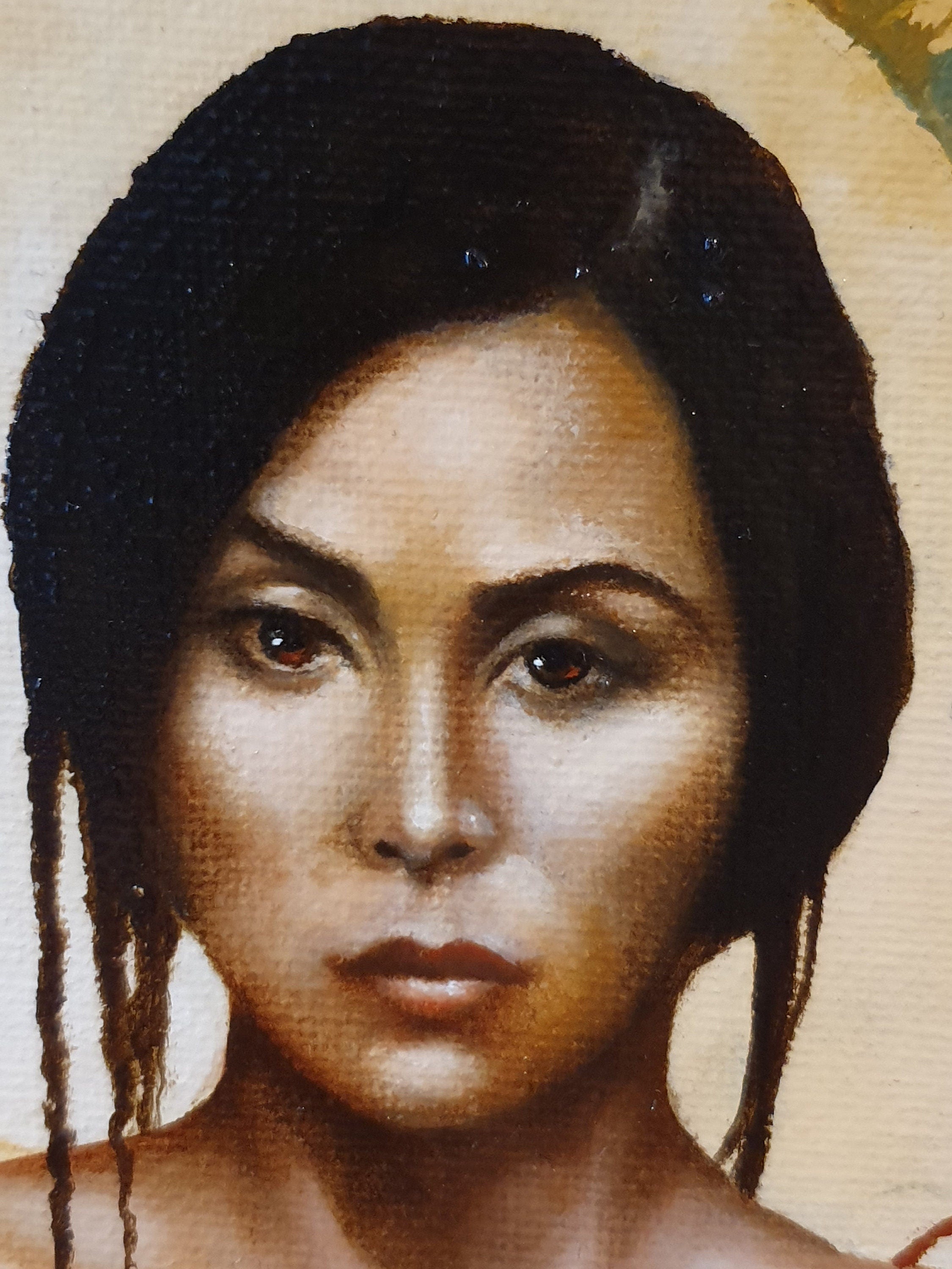 RED THIN LINE Giclée Art Print from original oil painting by Robert Zietara | Modern home decoration | Gift idea for Japanese art lovers FOSHE ART