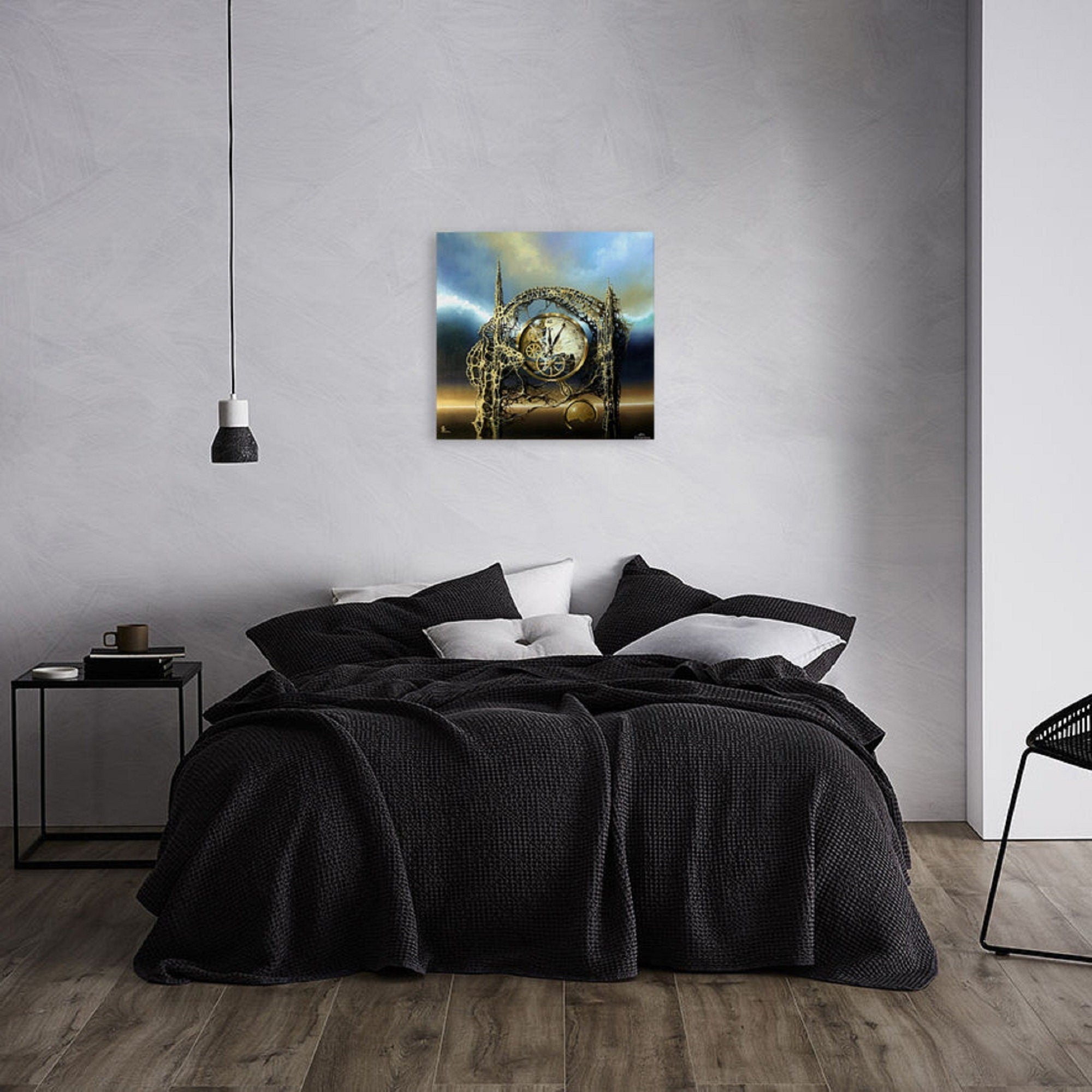 TIME GATE Fine art print from original oil painting by Robert Zietara | Modern home decoration | Gift idea for surreal art lovers