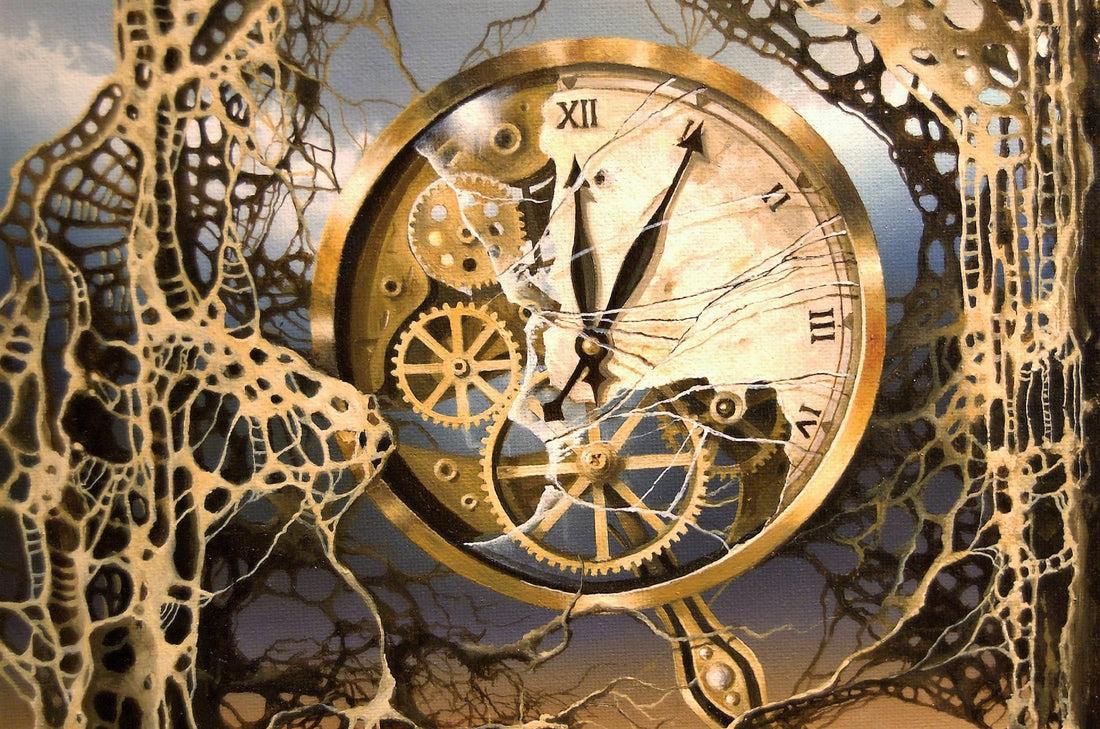 TIME GATE Fine art print from original oil painting by Robert Zietara | Modern home decoration | Gift idea for surreal art lovers