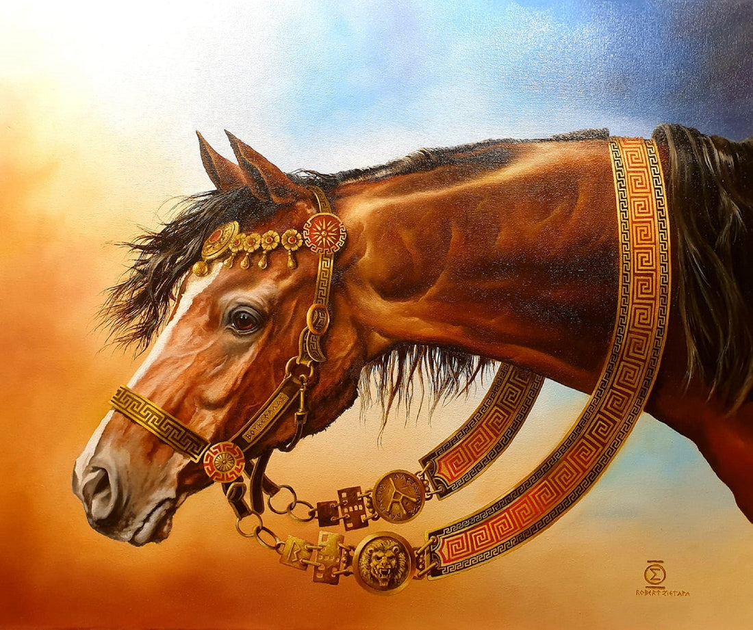 Bucephalus Fine Art Print: Alexander the Great's Horse, Modern Home Decor FOSHE ART
