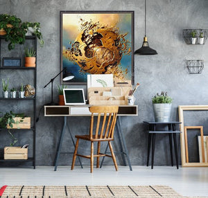 OUT OF TIME | Fine art from original oil painting | Surreal print of time | Modern home decoration