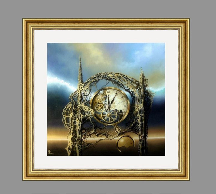 TIME GATE Fine art print from original oil painting by Robert Zietara | Modern home decoration | Gift idea for surreal art lovers
