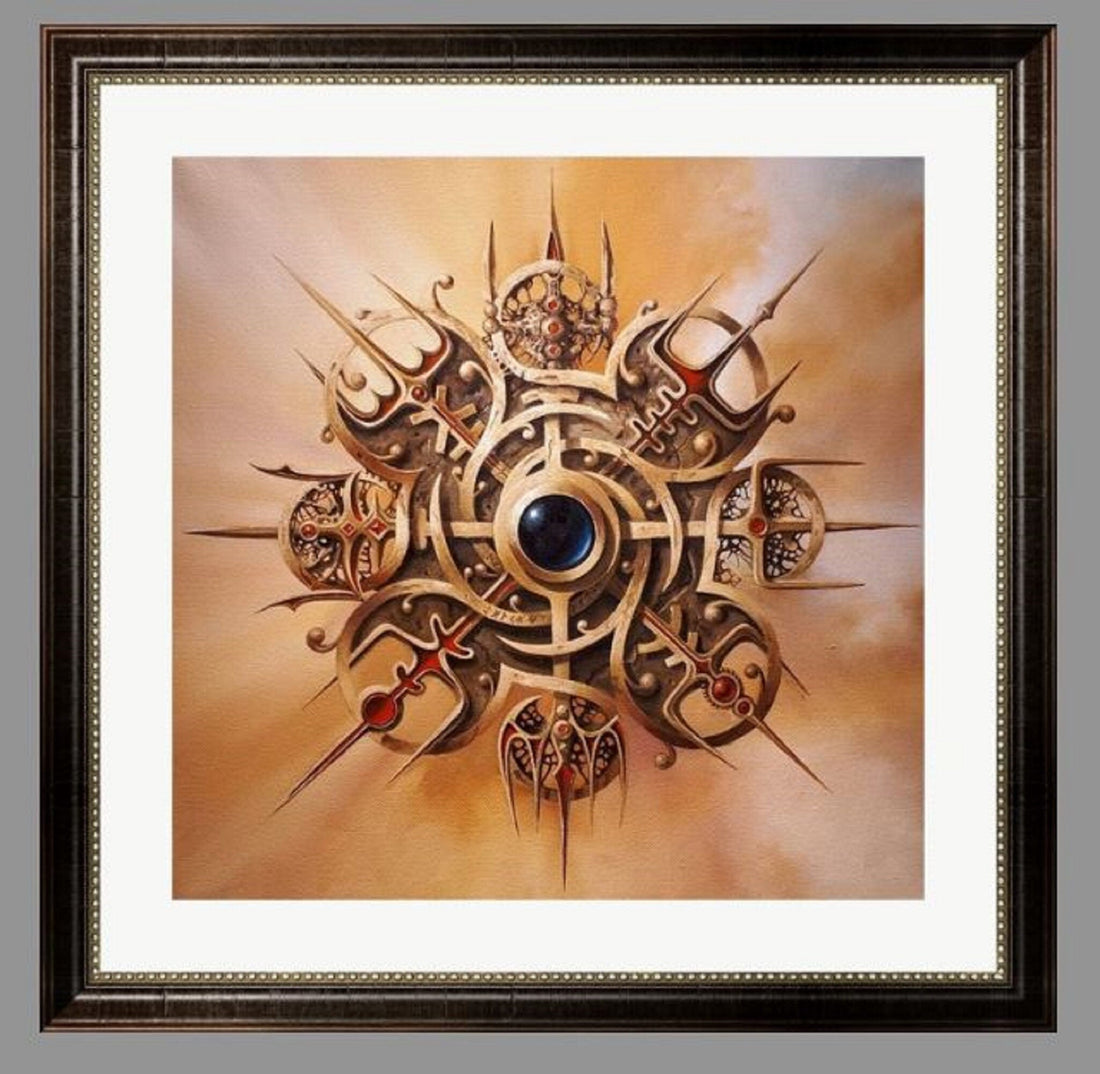 VEGVISIR VIKING Compass | Giclee Art Print from original painting | Viking Decor | Norse mythology art | Viking gifts for men FOSHE ART