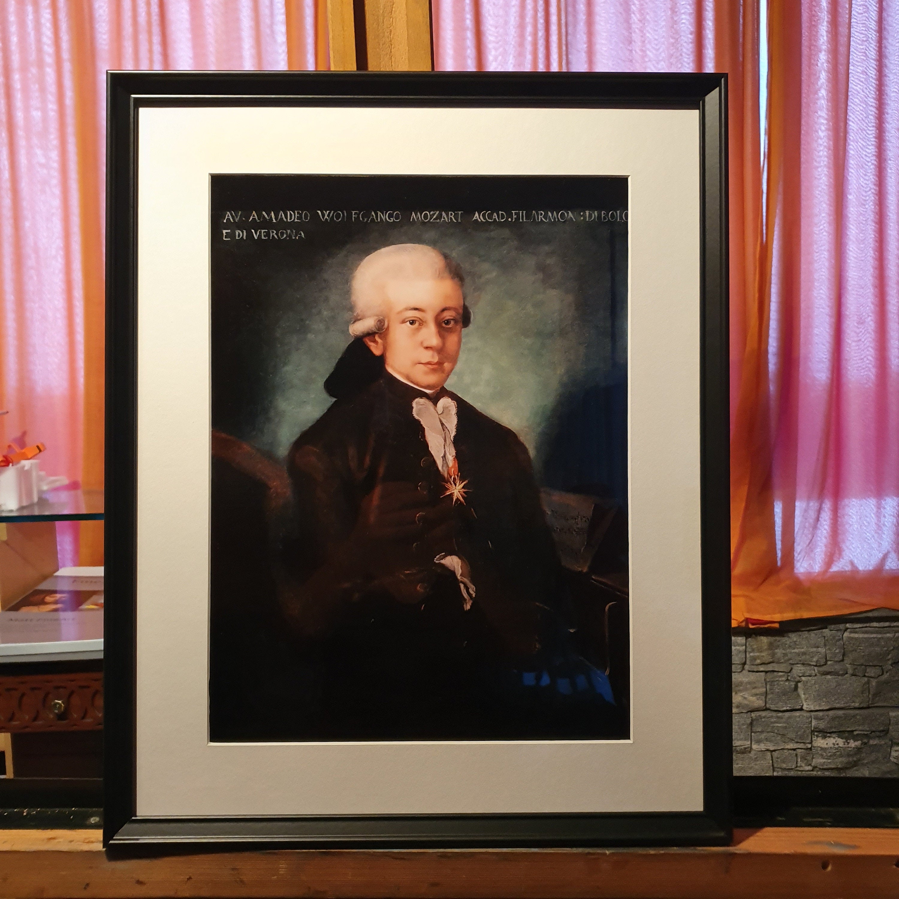 Mozart Portrait Fine Art Print, Bologna Mozart Reproduction FOSHE ART