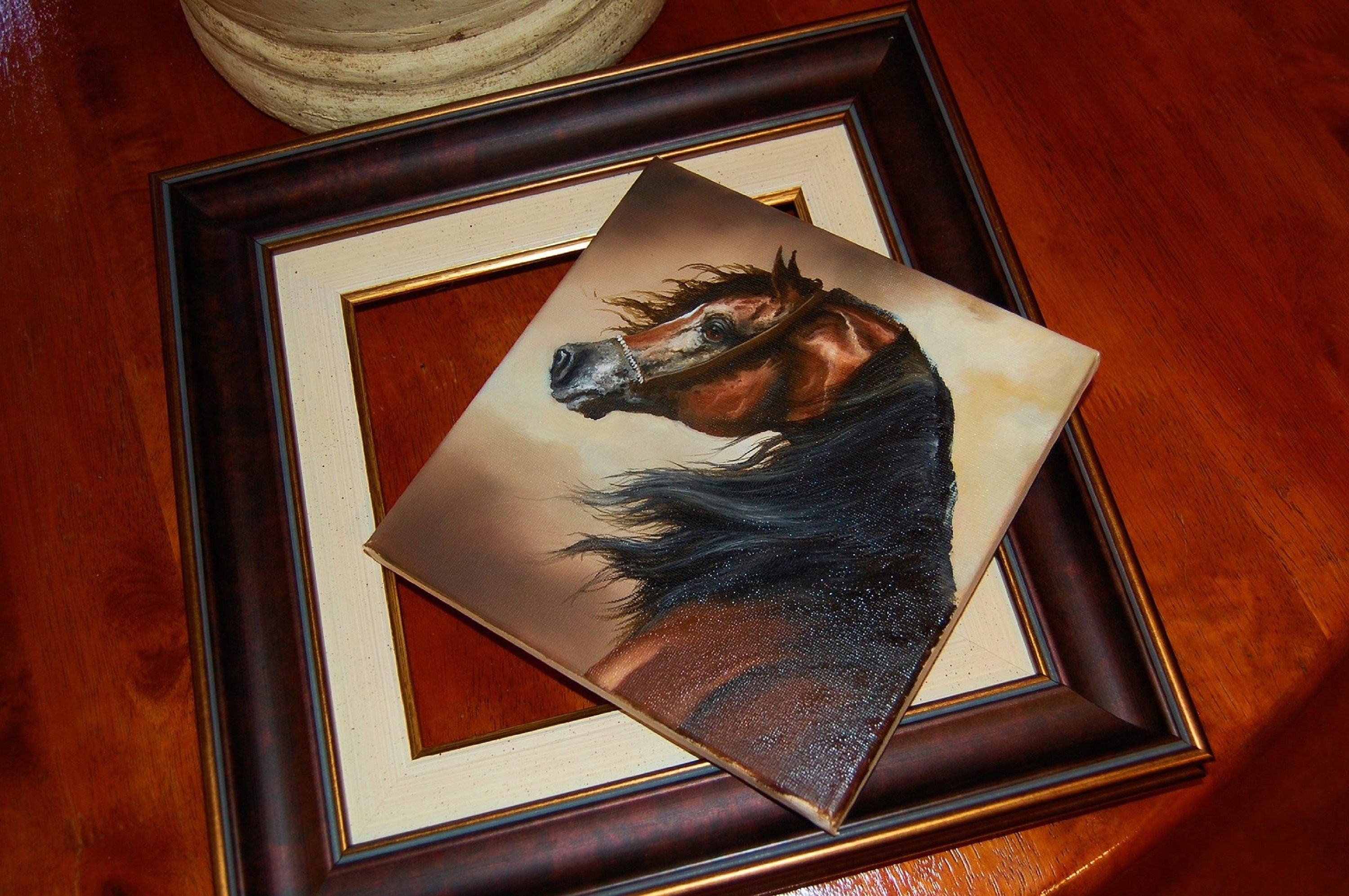 OMORFI | fine art print from original oil painting | horse photo | equestrian print | equestrian decor | High Definition Print