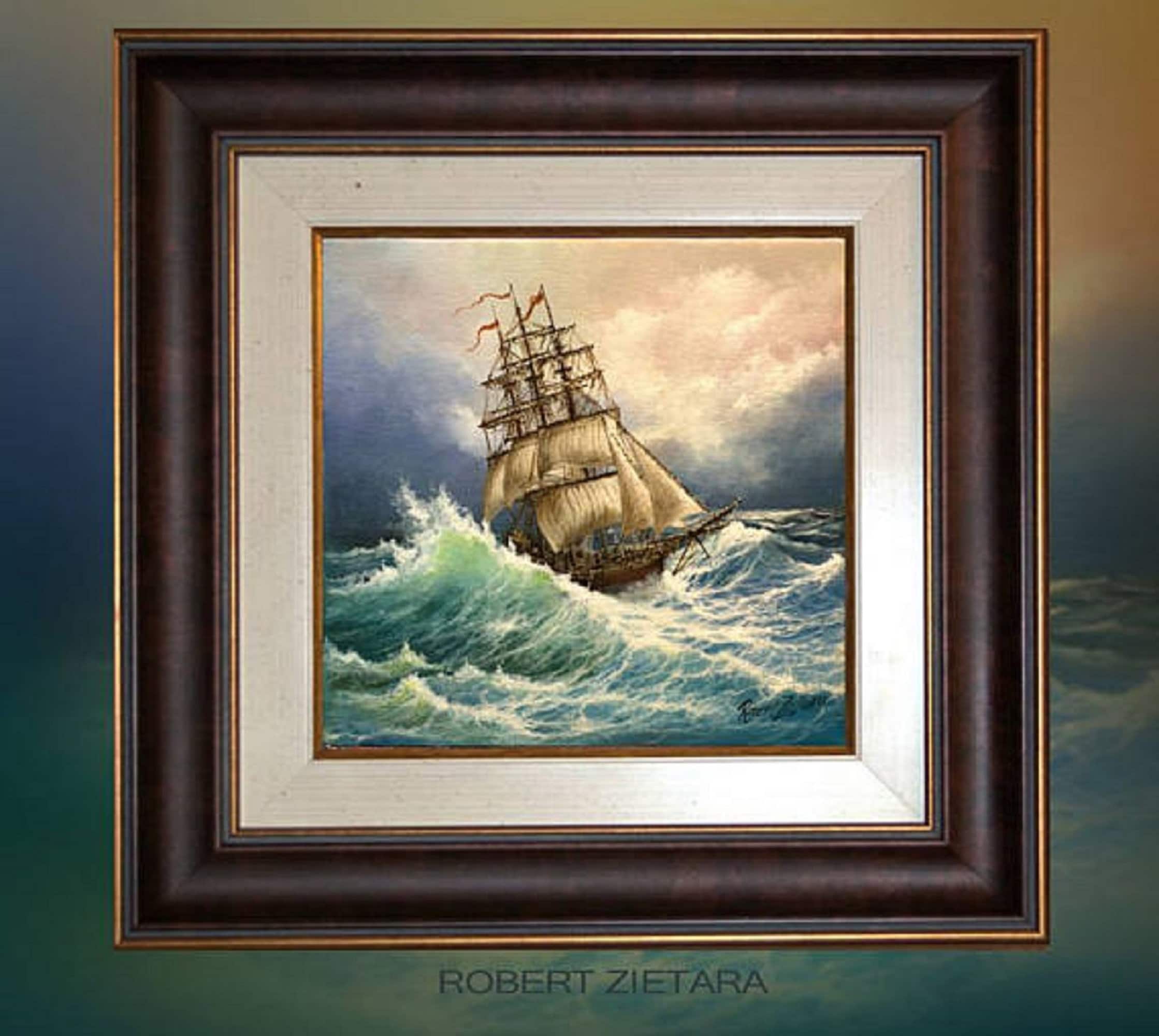 Tall Ship Giclée Print | Nautical Maritime Seascape Art FOSHE ART