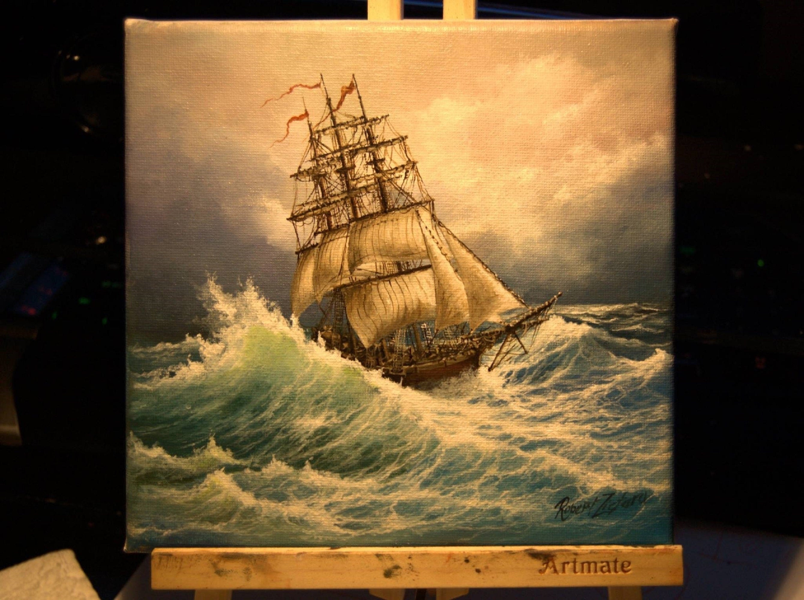 Tall Ship Giclée Print | Nautical Maritime Seascape Art FOSHE ART