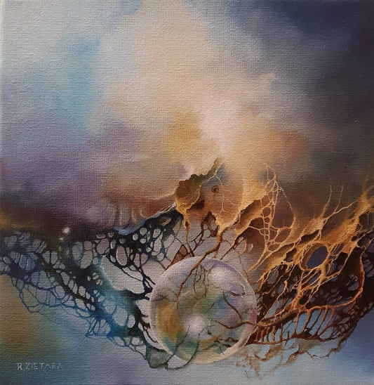 BUBBLE DREAM  | Giclée canvas print from original oil painting of Robert Zietara | Modern home decoration | Gift idea for surreal art lovers FOSHE ART