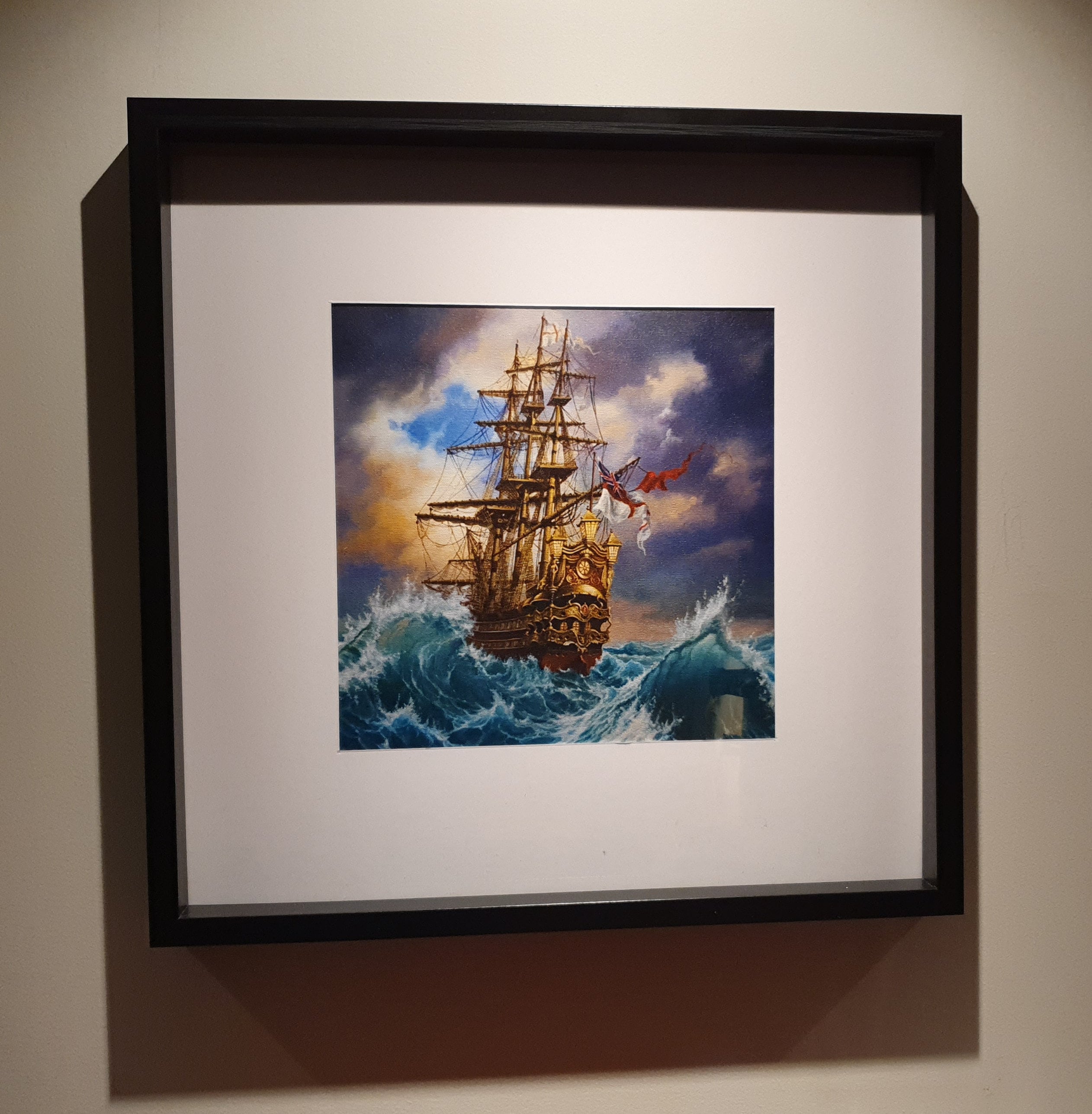 Tall Ship Giclée Art Print, Seascape Painting, Home Decor Gift FOSHE ART