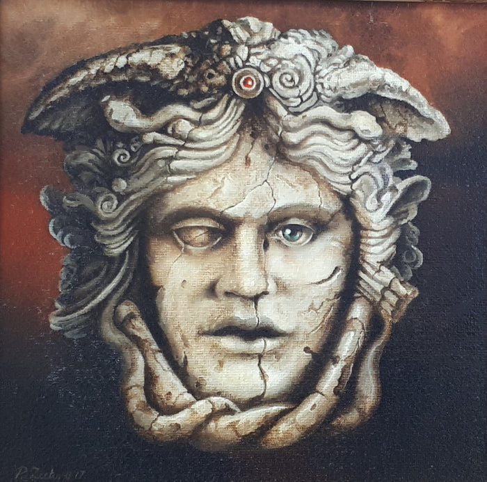 MEDUSA Giclée Fine Art Print of Mythical Creature from original oil painting modern home decoration gift idea for Greek mythology lovers