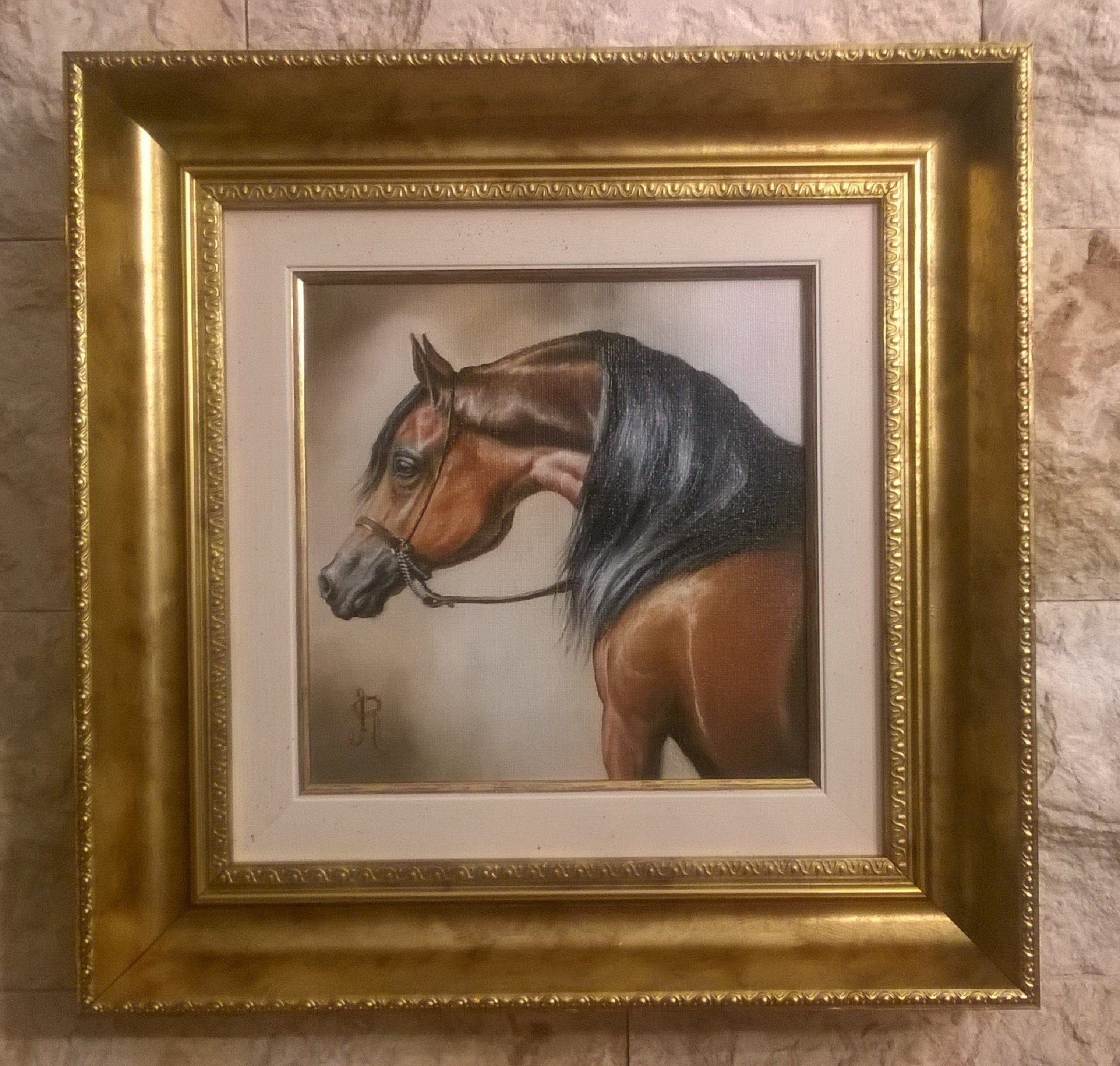 MYSTERIOUS BEAUTY | fine art print from original oil painting | horse photo | equestrian print | equestrian decor | High Definition Print FOSHE ART