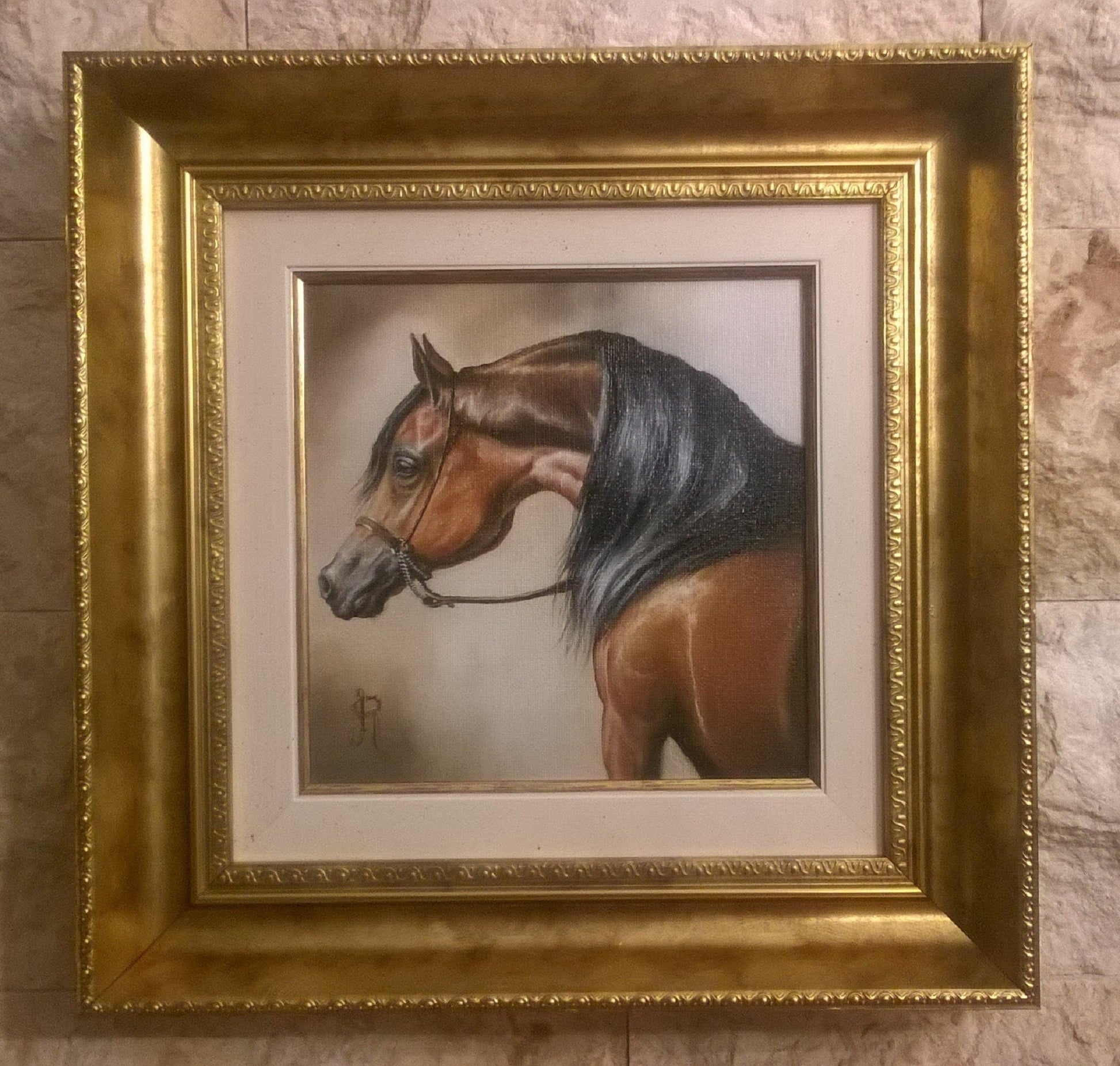 MYSTERIOUS BEAUTY | fine art print from original oil painting | horse photo | equestrian print | equestrian decor | High Definition Print FOSHE ART