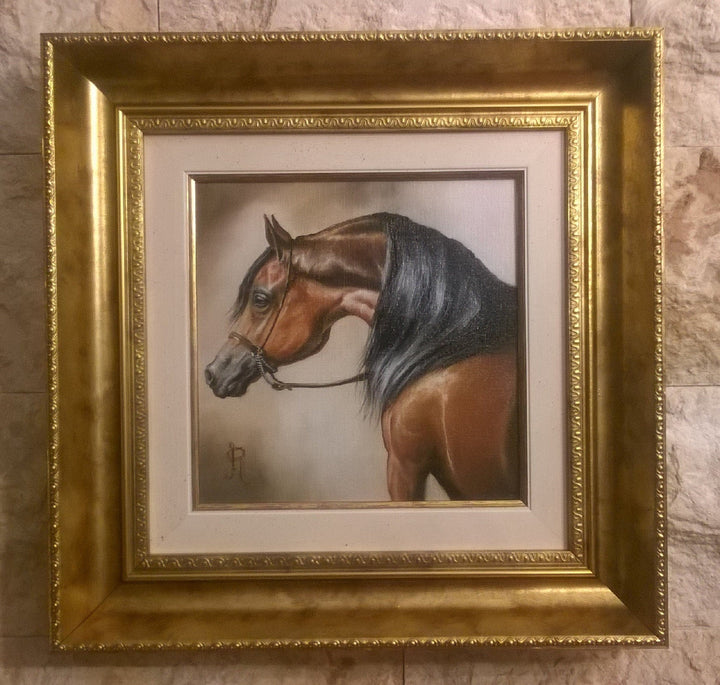 MYSTERIOUS BEAUTY | fine art print from original oil painting | horse photo | equestrian print | equestrian decor | High Definition Print FOSHE ART