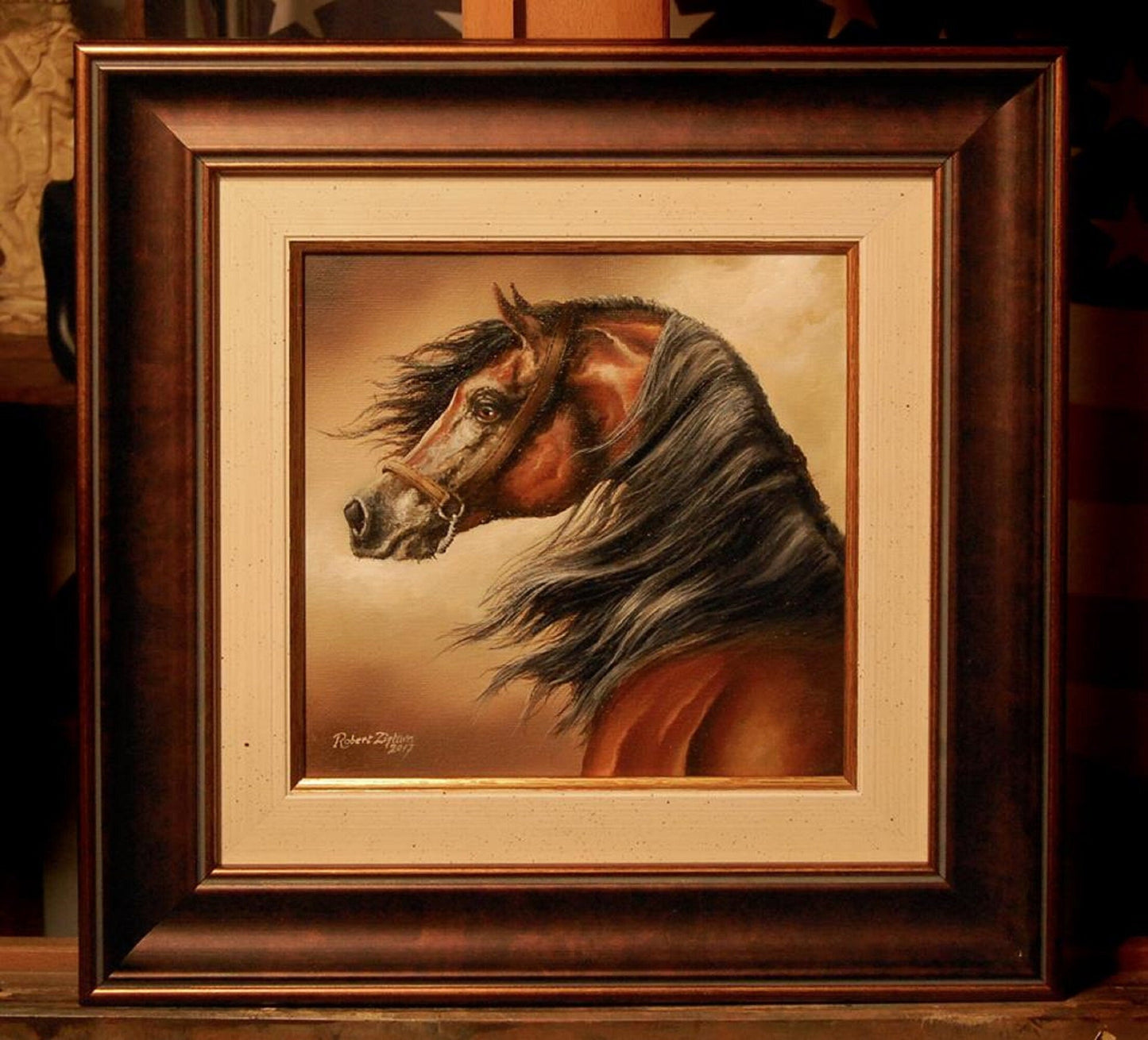 OMORFI | fine art print from original oil painting | horse photo | equestrian print | equestrian decor | High Definition Print FOSHE ART