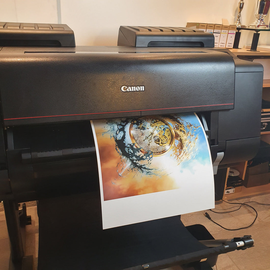 END OF TIME | Giclée canvas print from original oil painting of Robert Zietara | Modern home decoration | Gift idea for surreal art lovers