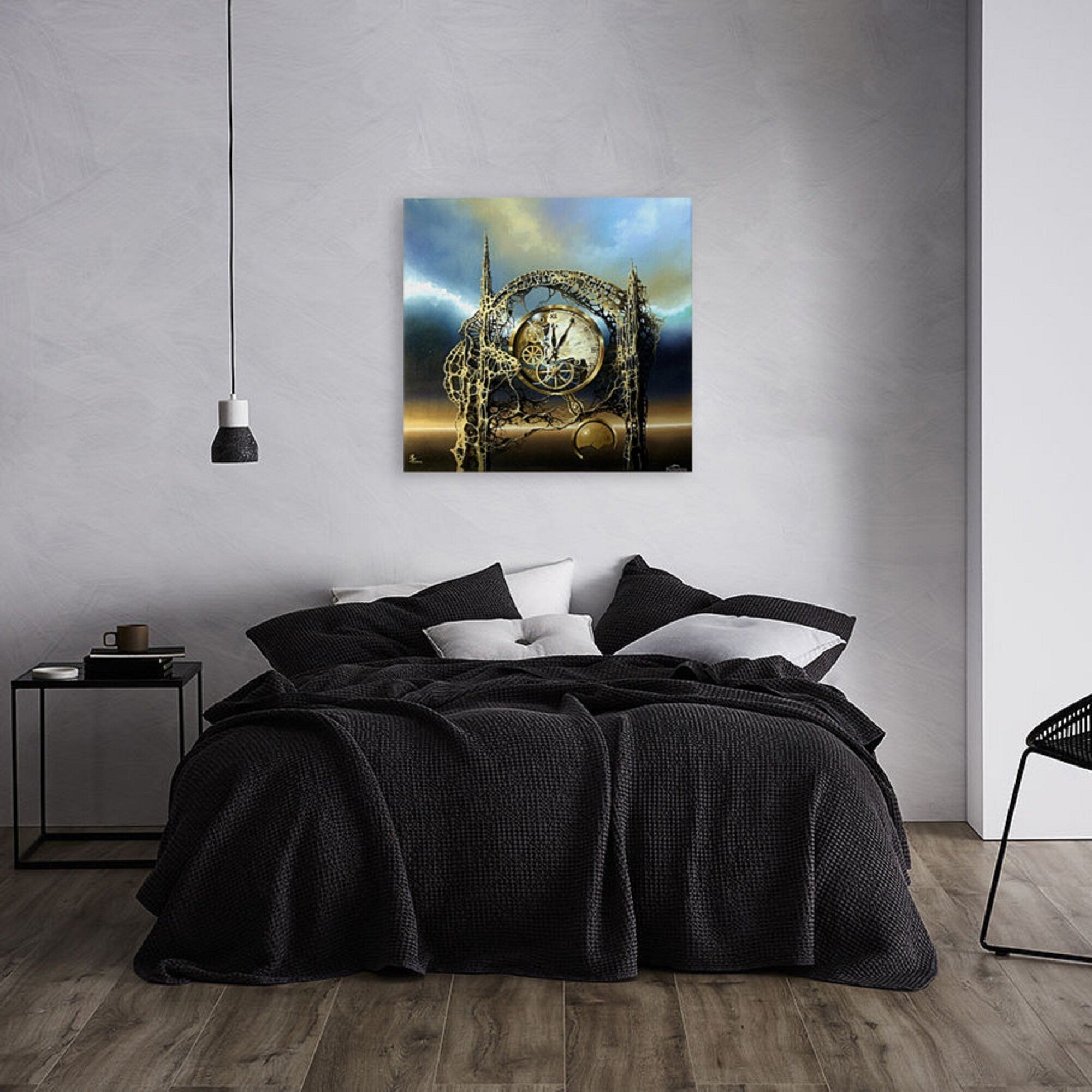 Time Gate | Giclée Canvas Print from Robert Zietara’s Original Oil Painting | Unique Surreal Art for Modern Home Décor & Thoughtful Gifts FOSHE ART