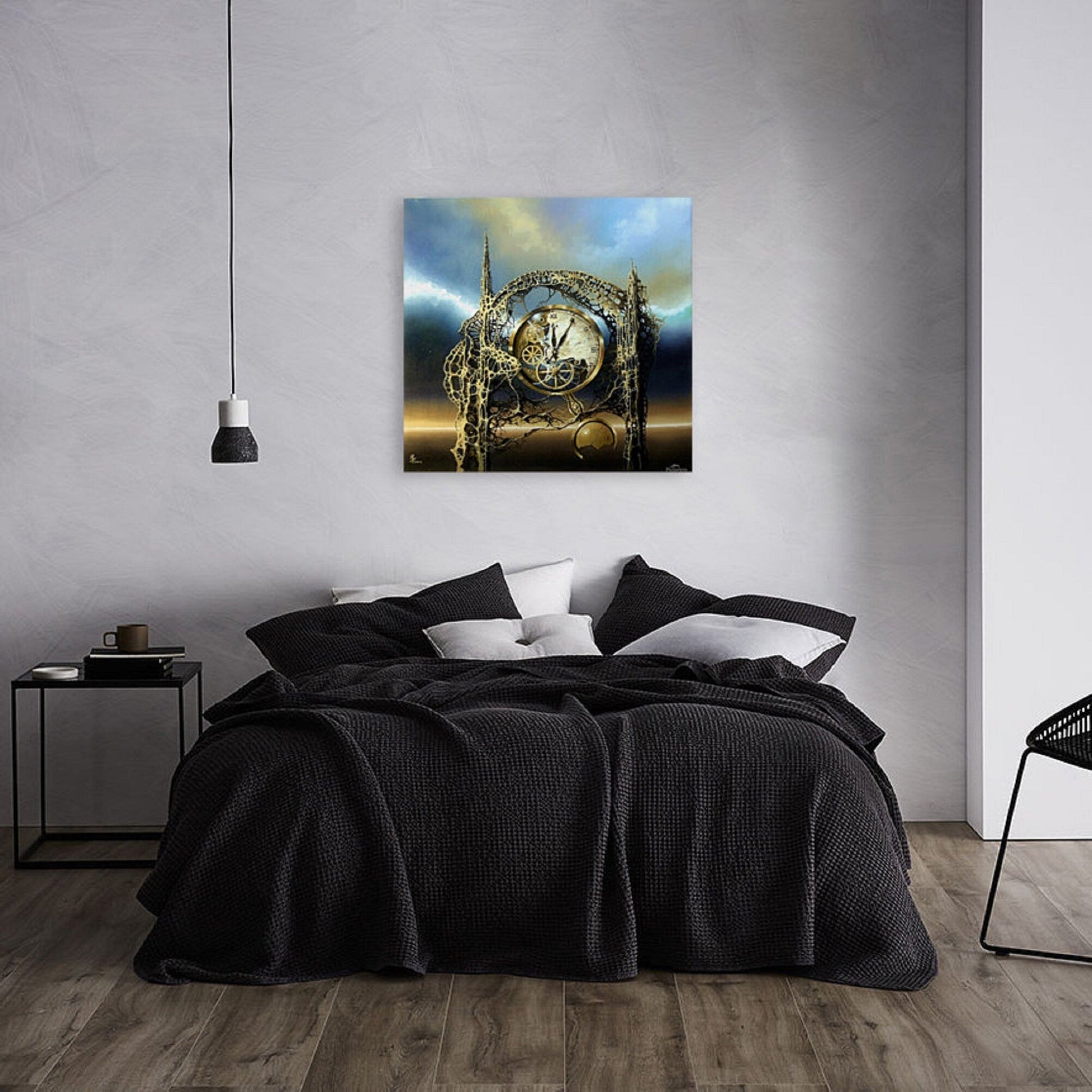 Time Gate | Giclée Canvas Print from Robert Zietara’s Original Oil Painting | Unique Surreal Art for Modern Home Décor & Thoughtful Gifts FOSHE ART