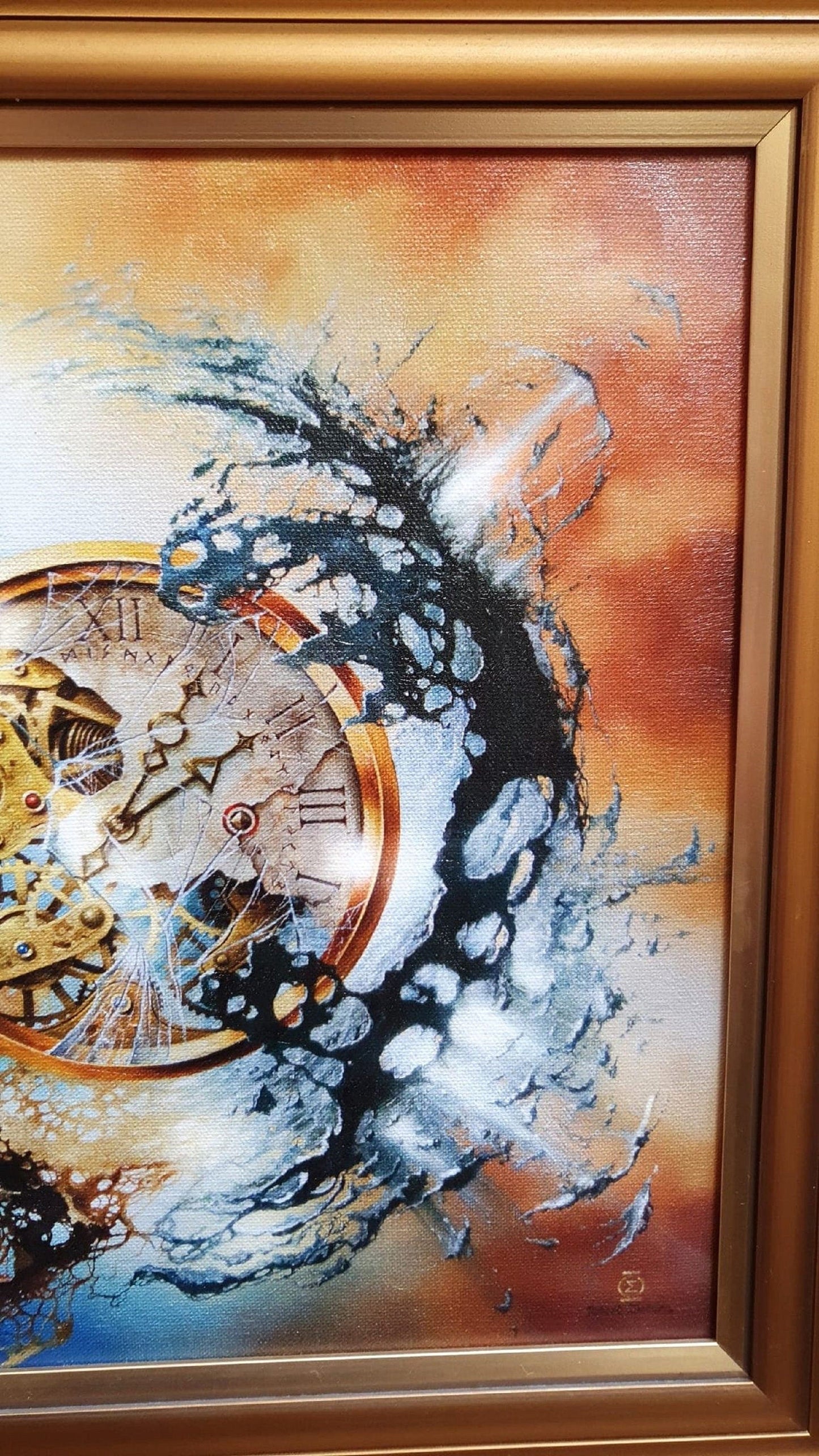 END OF TIME | Giclée canvas print from original oil painting of Robert Zietara | Modern home decoration | Gift idea for surreal art lovers FOSHE ART