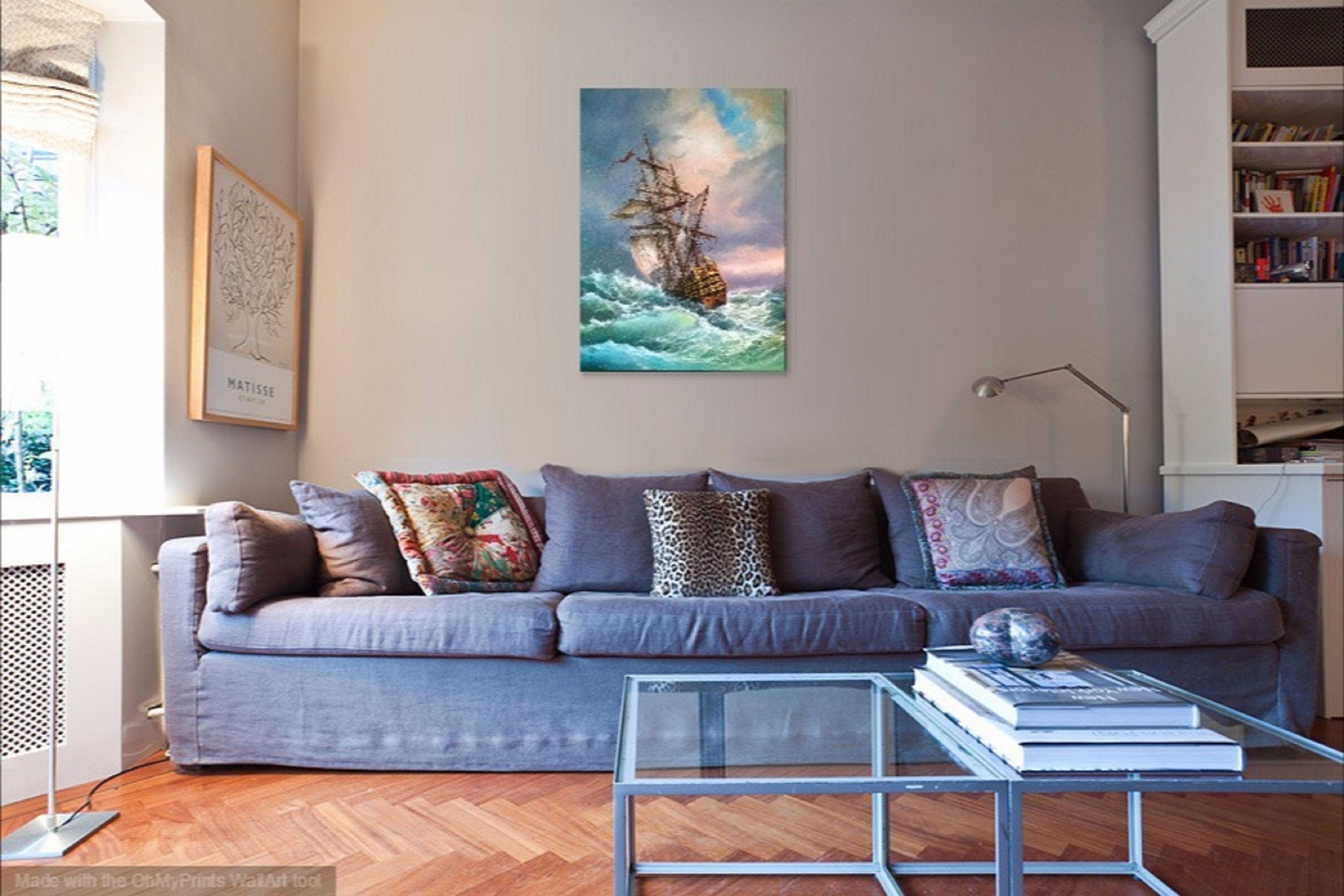 Tall Ship Giclée Canvas Print: Seascape Art, Home Decor FOSHE ART