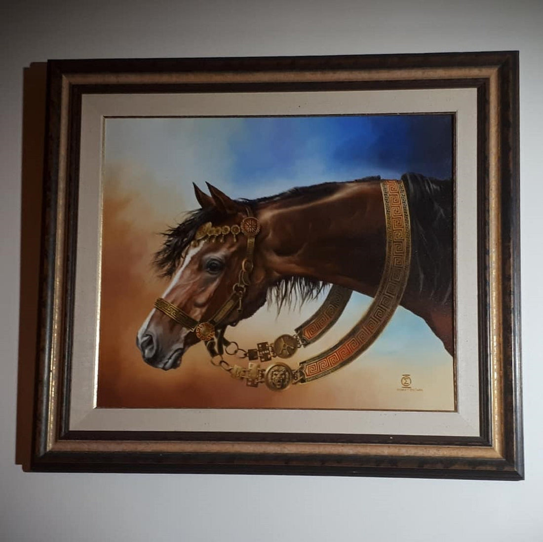 HORSE | BUCEPHALUS | Premium Reproduction | Archival Giclée canvas print of original oil painting | Horse Lover gift | Portrait of a Horse