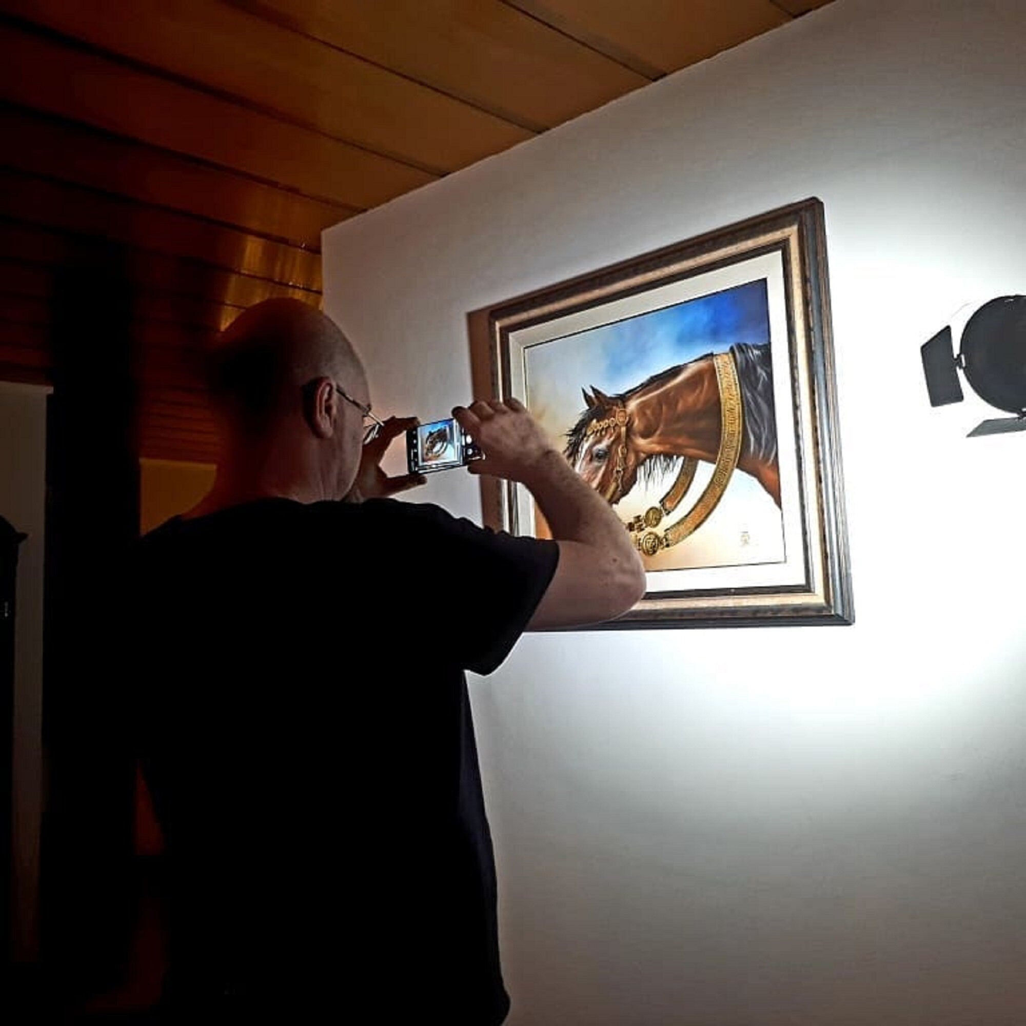 HORSE | BUCEPHALUS | Premium Reproduction | Archival Giclée canvas print of original oil painting | Horse Lover gift | Portrait of a Horse