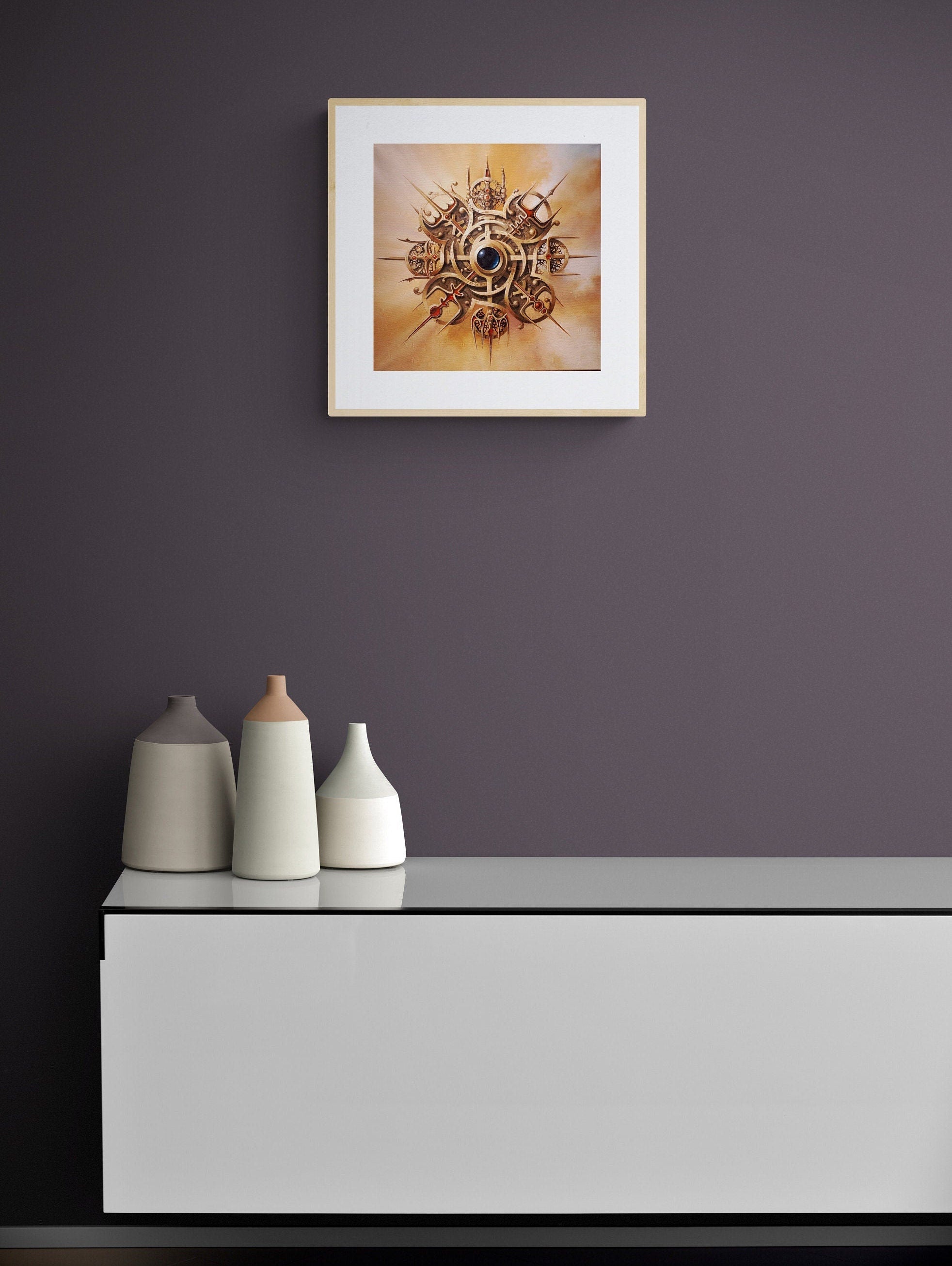 VEGVISIR Viking Compass, Valhalla Wall Art Prints, Viking decor, Norse Mythology Art FOSHE ART