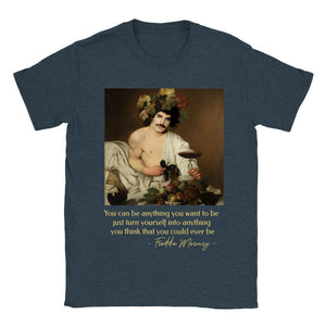 Freddie Mercury T-shirt with quote for Freddie Mercury Fans, Bacchus Caravaggio