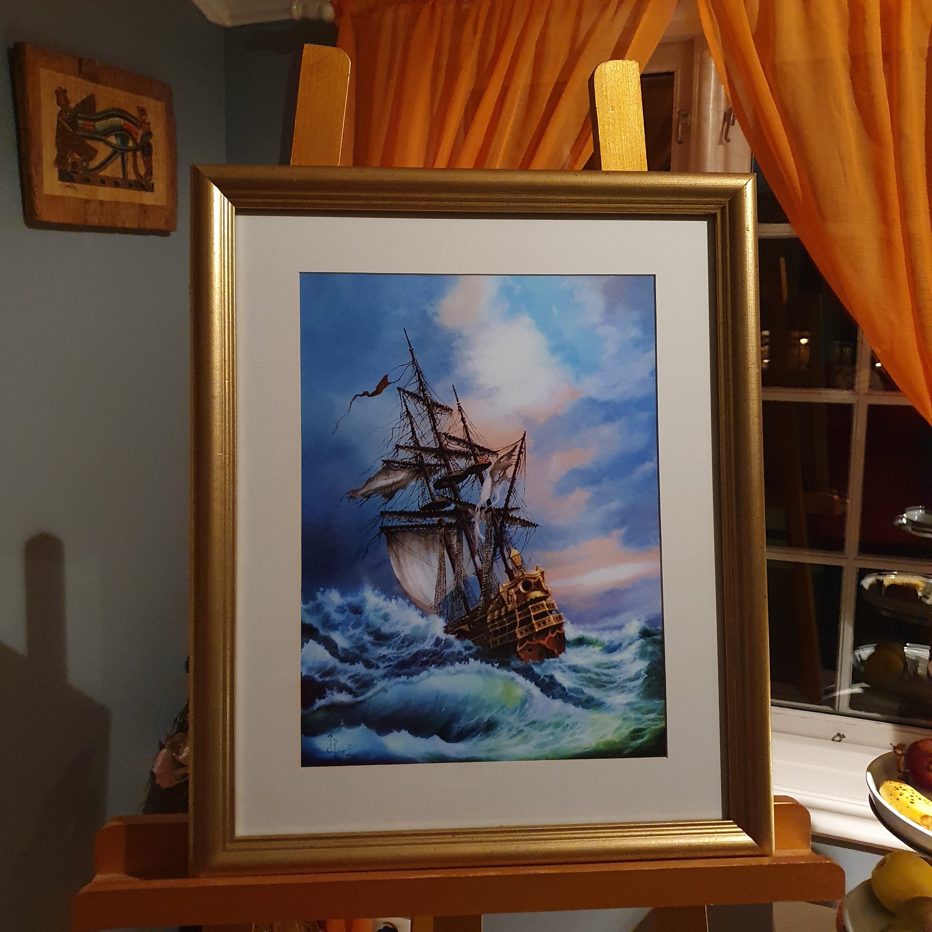 AFTER STORM | Fine art print from original oil painting, Tall Ship Photo, Seascape Print, Ship Décor, Seascape Poster, Seascape Decoration, FOSHE ART