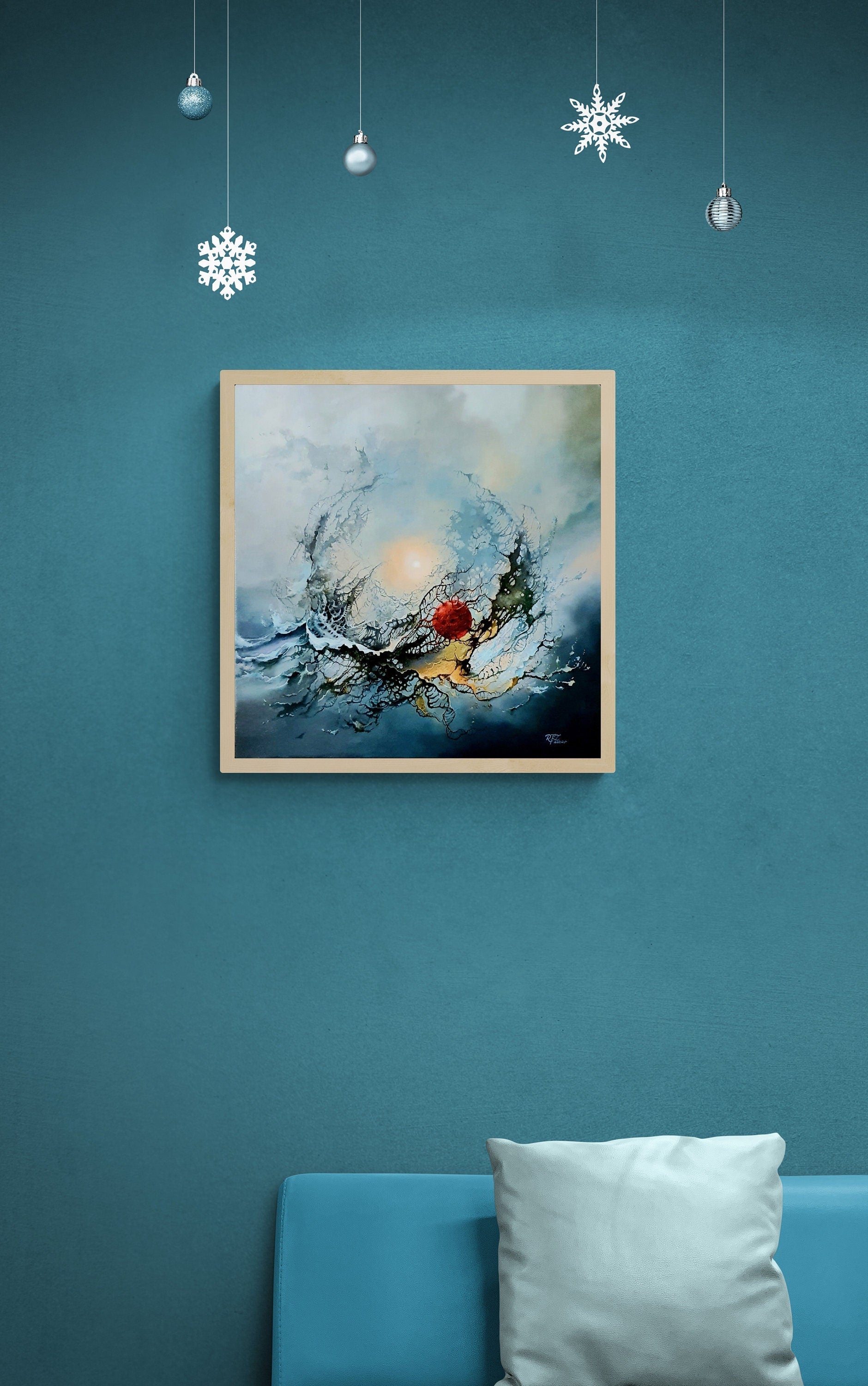 2020 | Giclee canvas print of original painting | Vision Wall Art | New reality | New Normal FOSHE ART