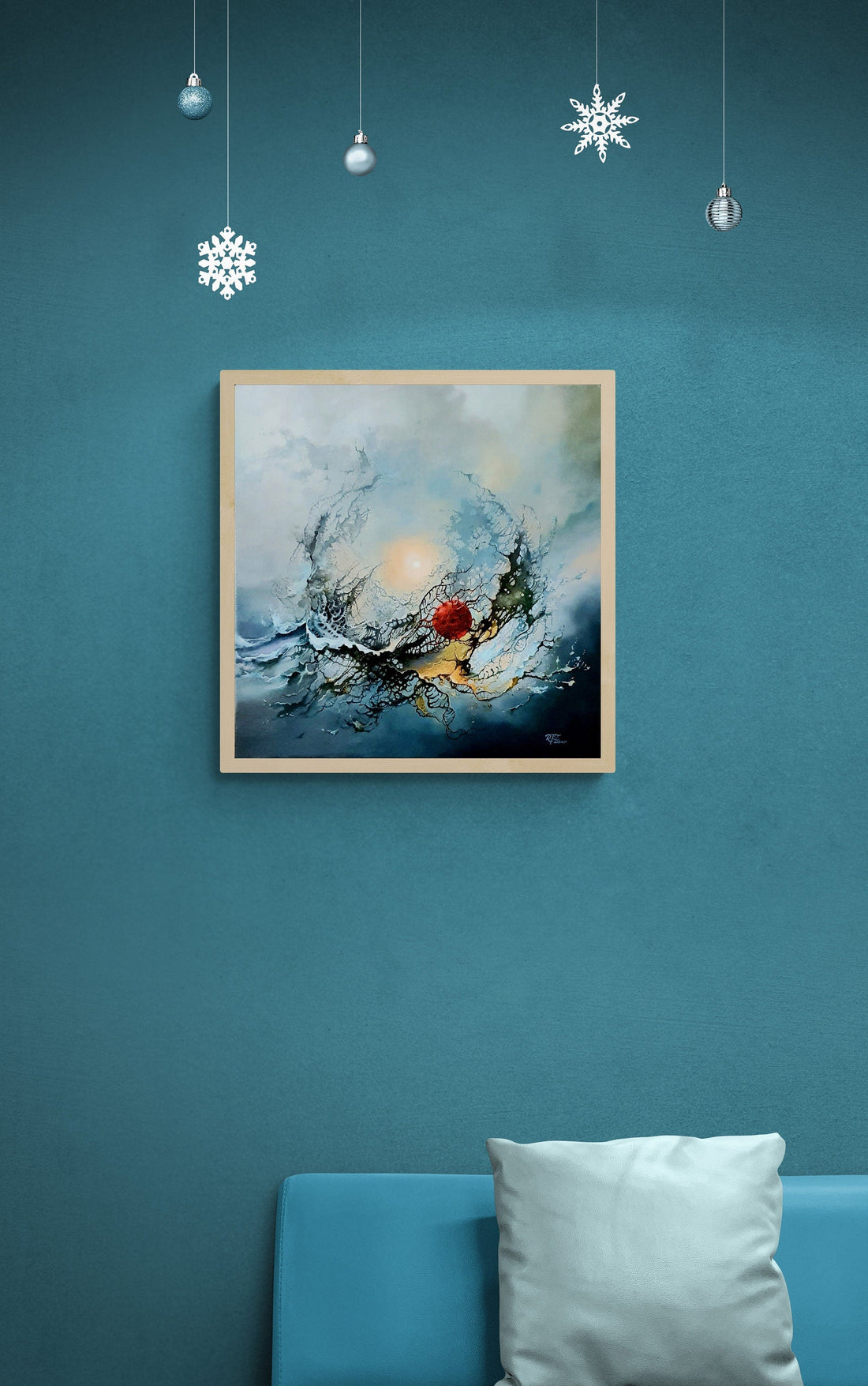 2020 | Giclee canvas print of original painting | Vision Wall Art | New reality | New Normal FOSHE ART