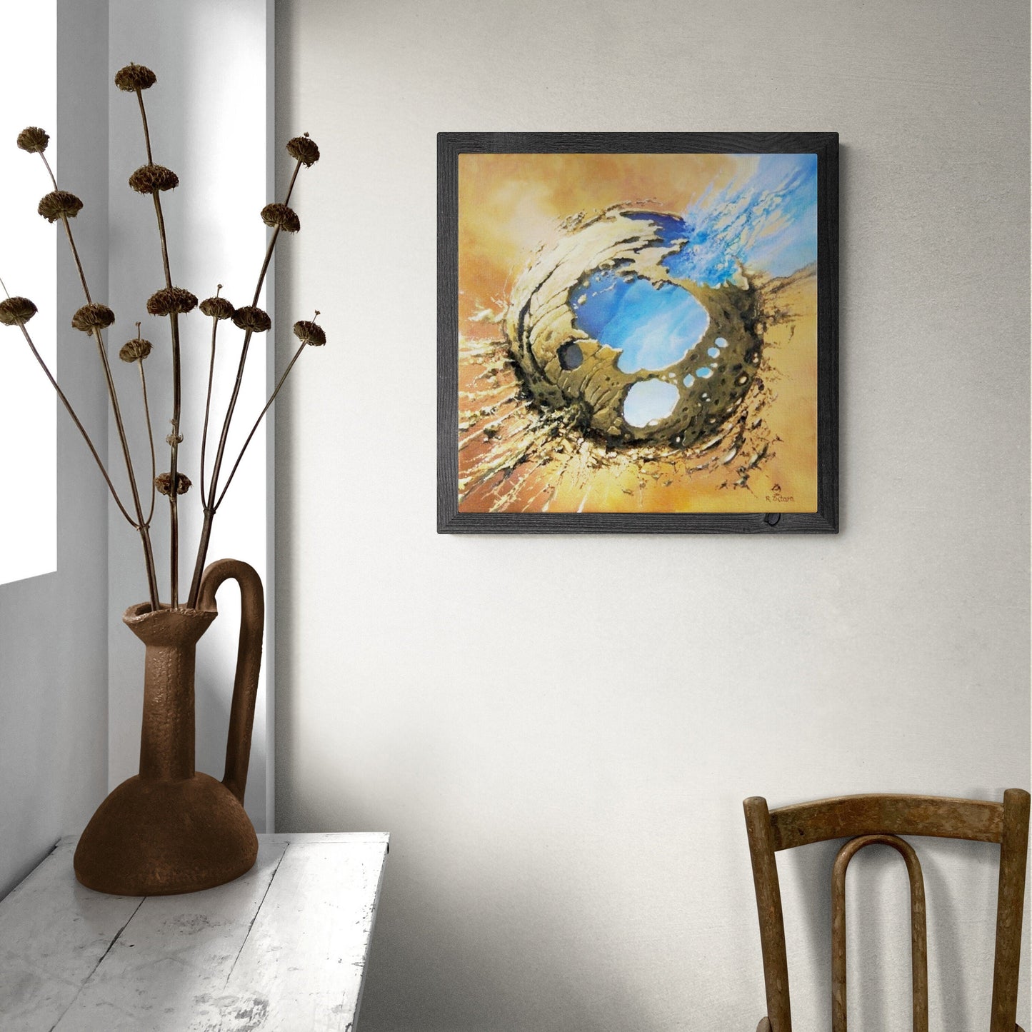 EVENT HORIZON  | PREMIUM canvas print of original painting by Robert Zietara  | Masterpiece of Modern art | Famous Painting FOSHE ART