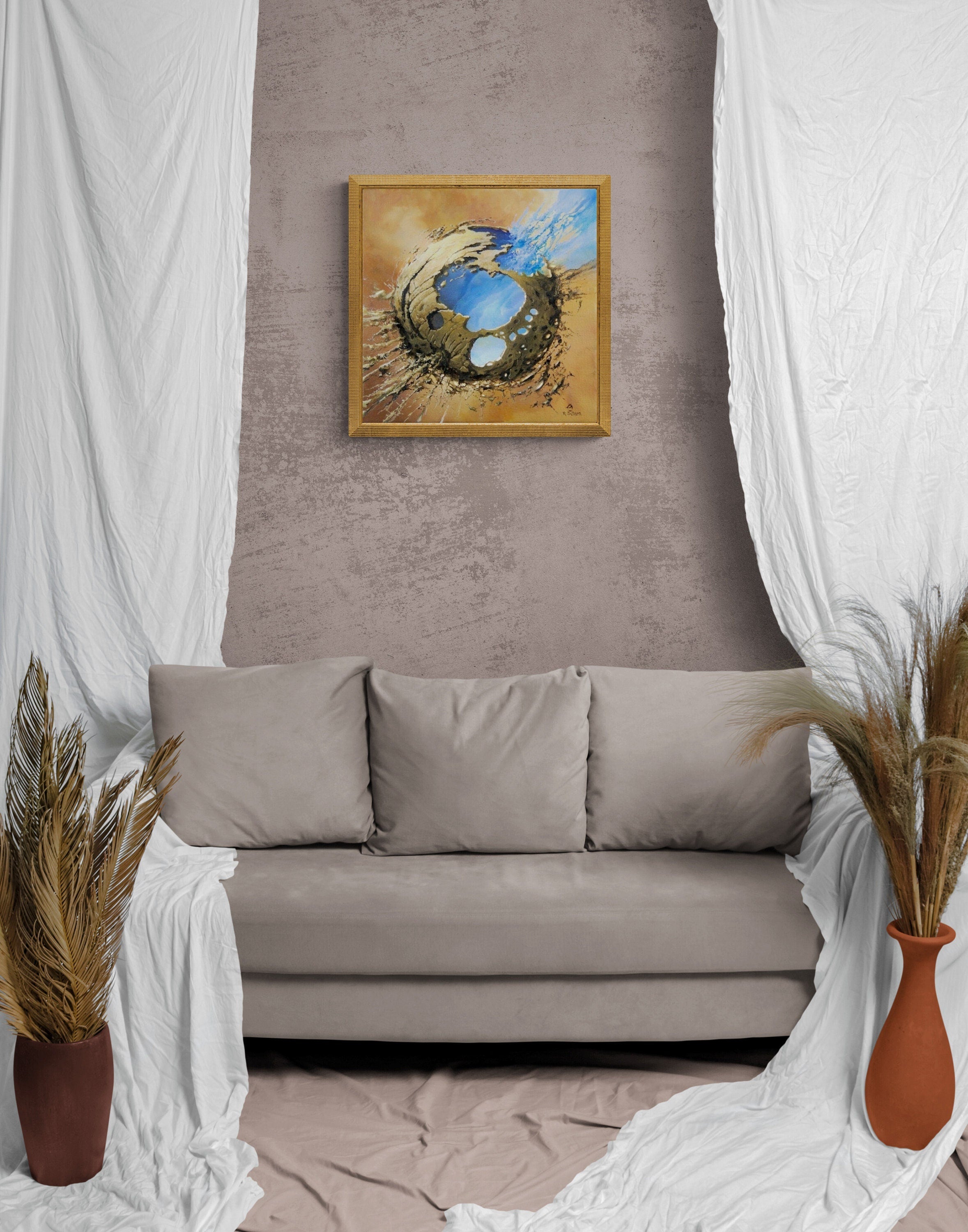 EVENT HORIZON  | PREMIUM canvas print of original painting by Robert Zietara  | Masterpiece of Modern art | Famous Painting FOSHE ART
