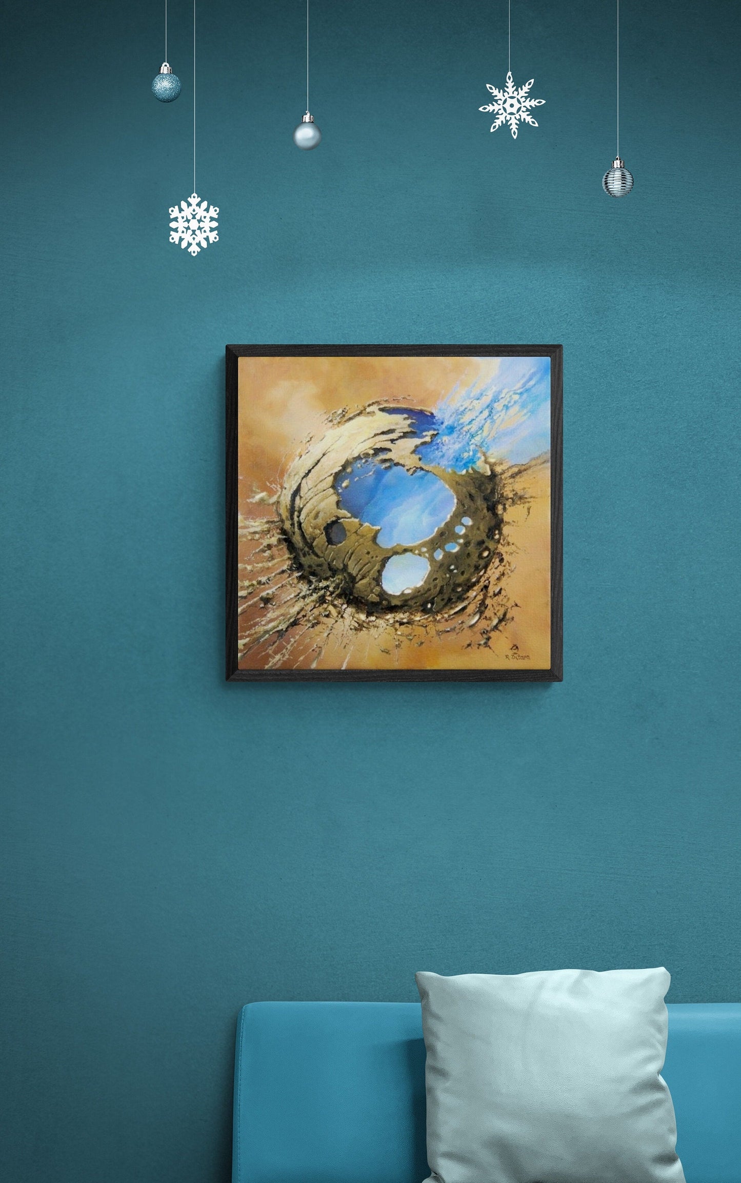 EVENT HORIZON  | PREMIUM canvas print of original painting by Robert Zietara  | Masterpiece of Modern art | Famous Painting FOSHE ART