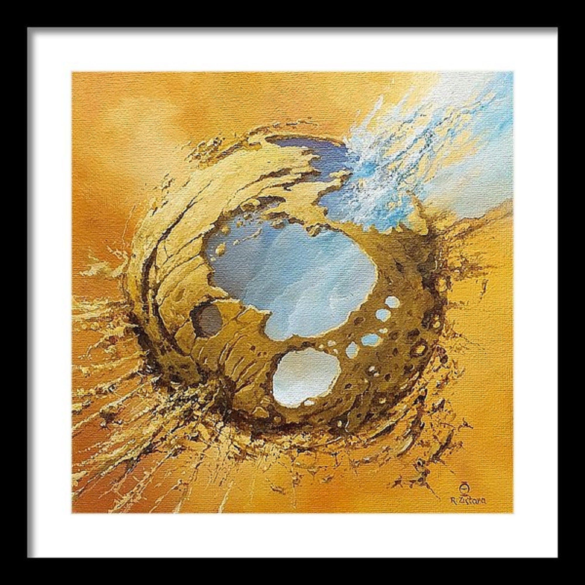 EVENT HORIZON  | PREMIUM canvas print of original painting by Robert Zietara  | Masterpiece of Modern art | Famous Painting FOSHE ART