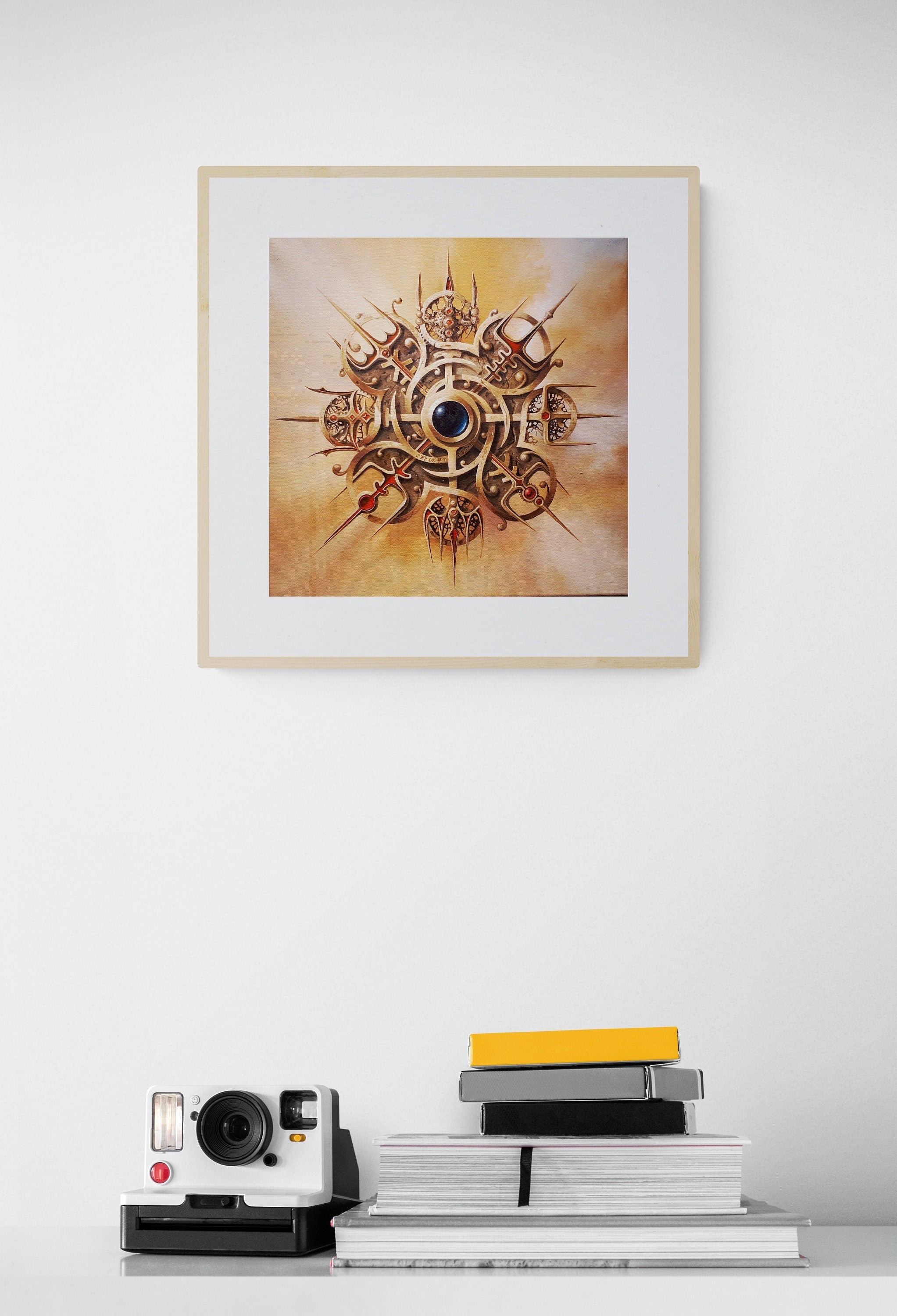 VEGVISIR Viking Compass, Valhalla Wall Art Prints, Viking decor, Norse Mythology Art FOSHE ART
