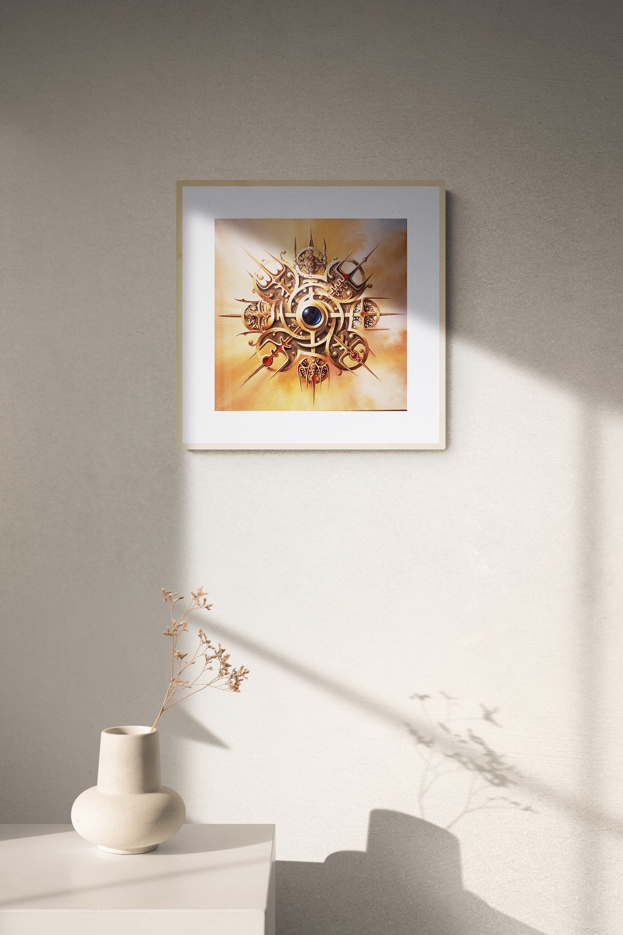 VEGVISIR Viking Compass, Valhalla Wall Art Prints, Viking decor, Norse Mythology Art FOSHE ART