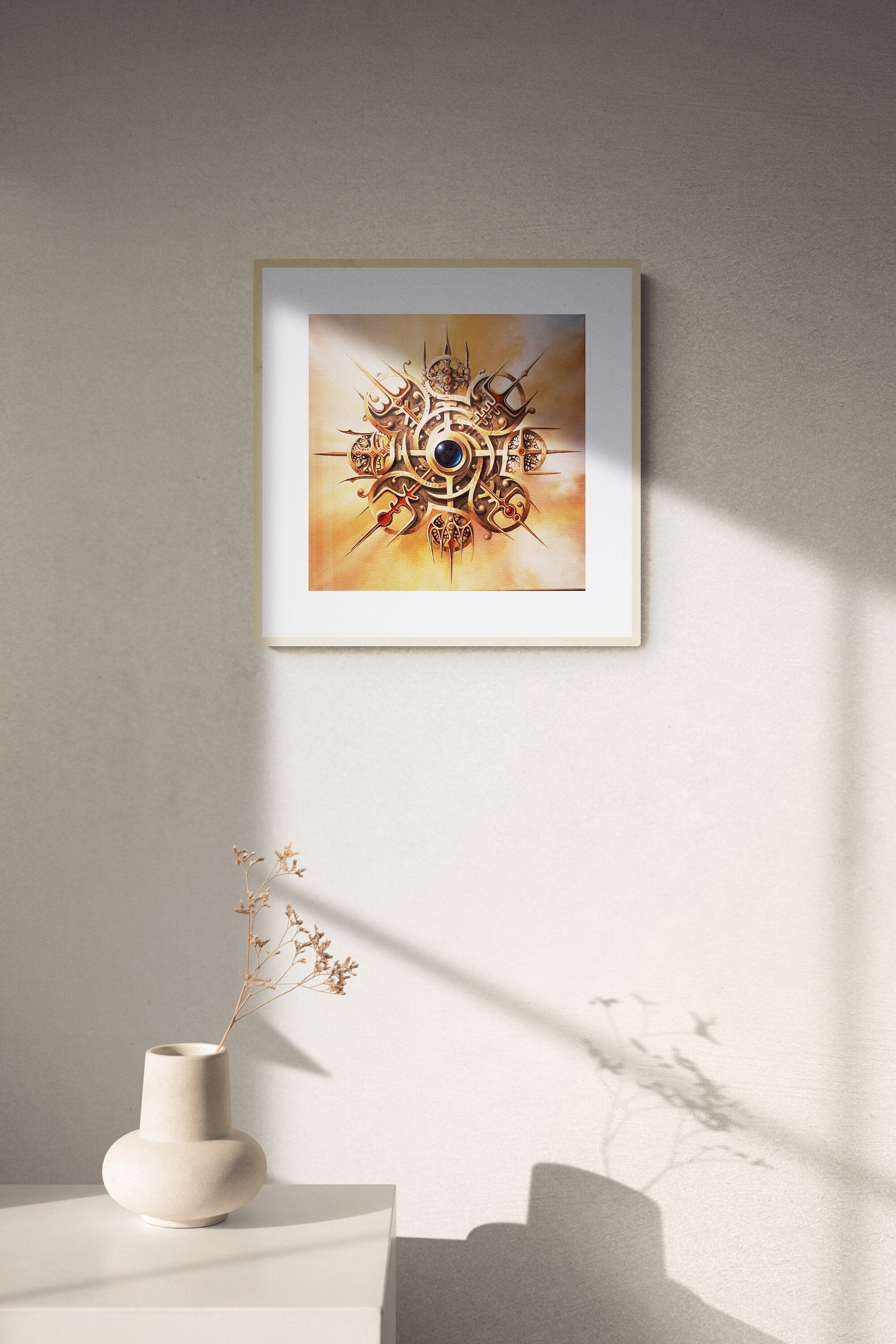 VEGVISIR Viking Compass, Valhalla Wall Art Prints, Viking decor, Norse Mythology Art FOSHE ART