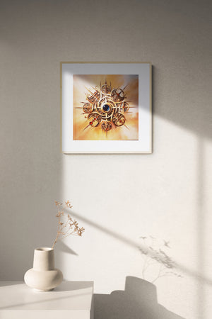 VEGVISIR Viking Compass, Valhalla Wall Art Prints, Viking decor, Norse Mythology Art