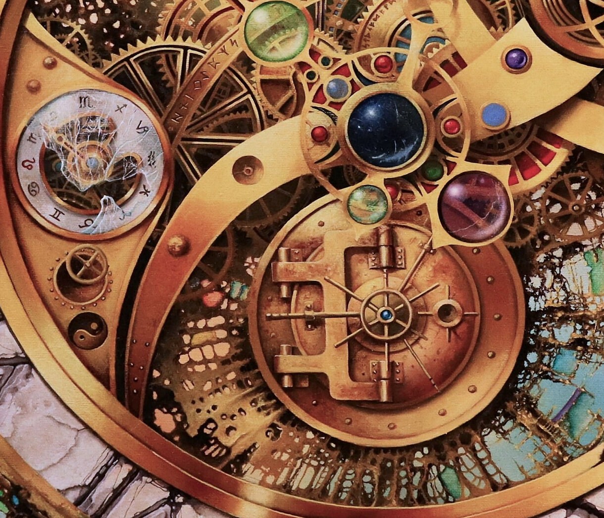 Modern Large Luxury Wall Art Giclée Canvas Print of original oil painting "MYSTERY OF TIME" by Robert Zietara | signed by the artist