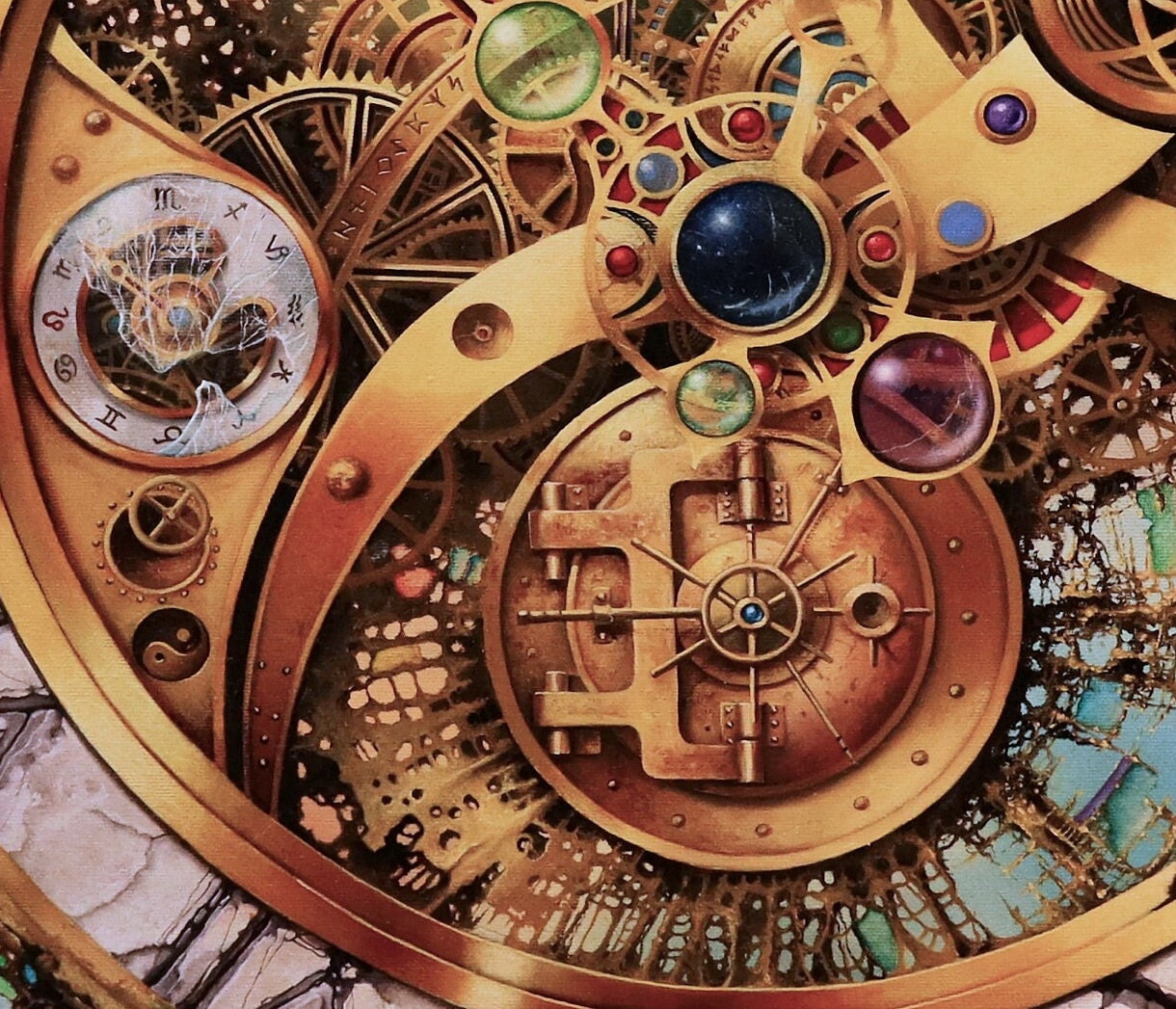 Modern Large Luxury Wall Art | Giclée Canvas Print of original oil painting "MYSTERY OF TIME" by Robert Zietara | signed by the artist FOSHE ART