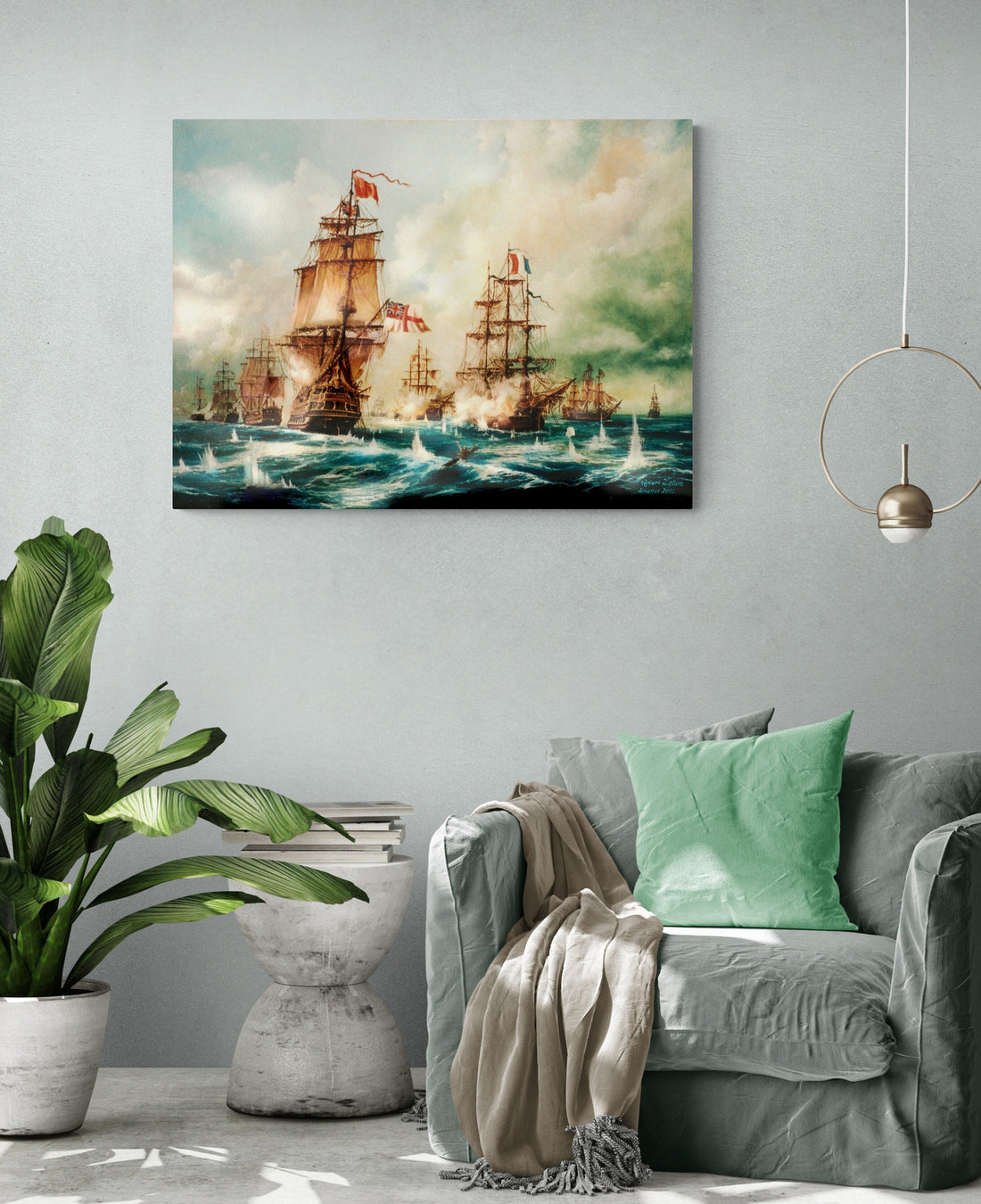 Battle of Trafalgar Print | Maritime Naval Art Reproduction FOSHE ART