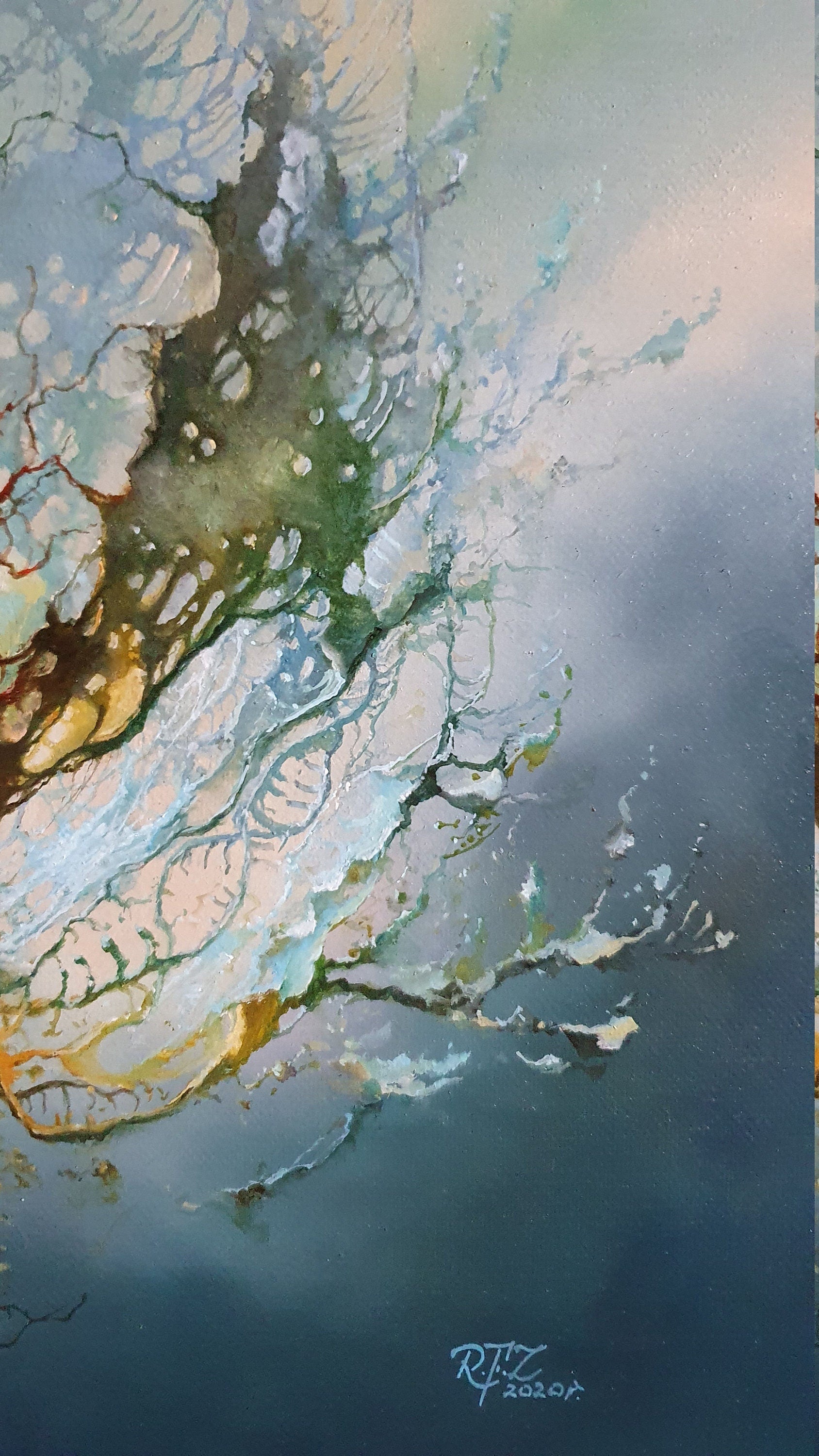 2020 | Giclee canvas print of original painting | Vision Wall Art | New reality | New Normal FOSHE ART