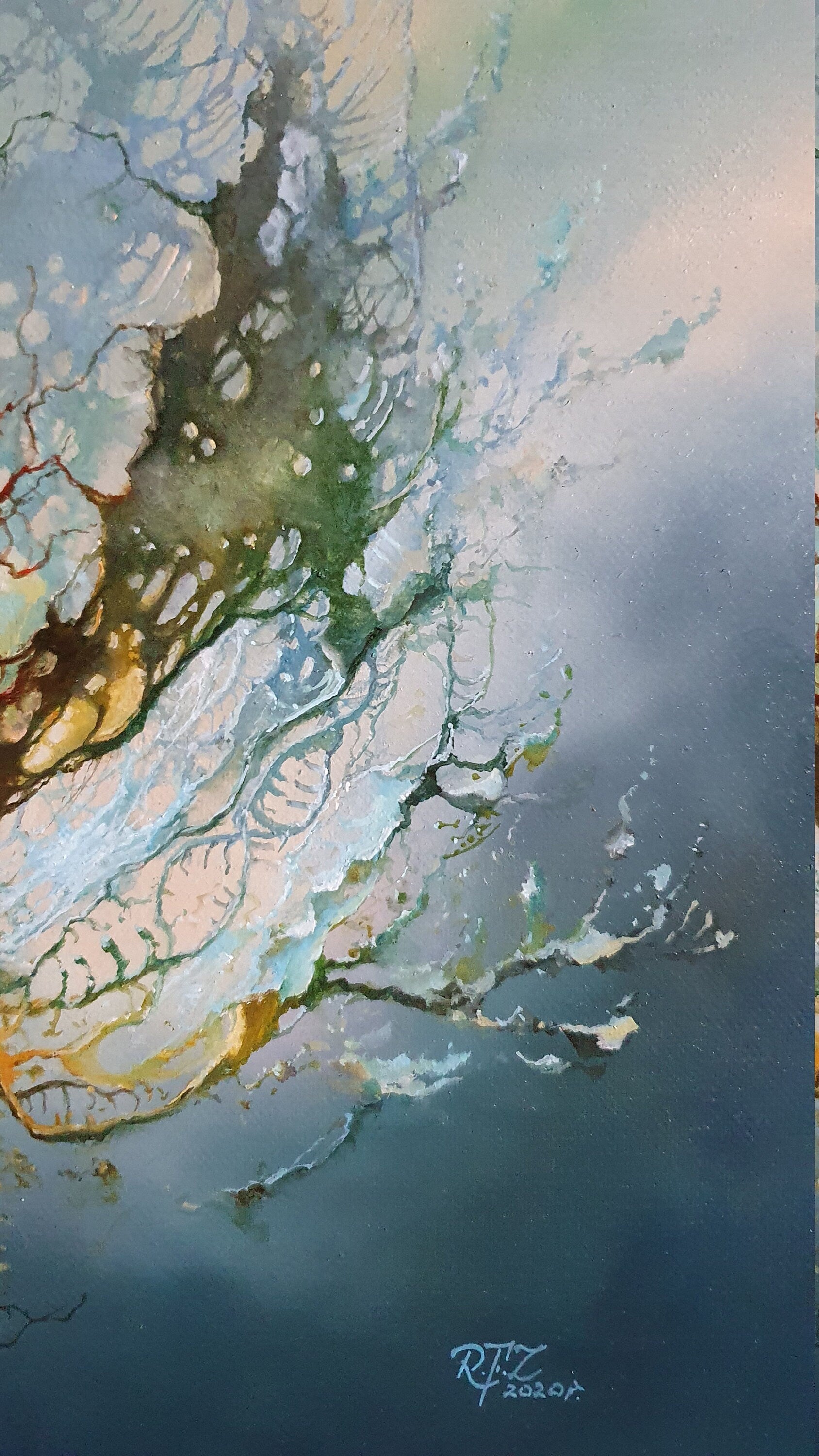 2020 | Giclee canvas print of original painting | Vision Wall Art | New reality | New Normal FOSHE ART