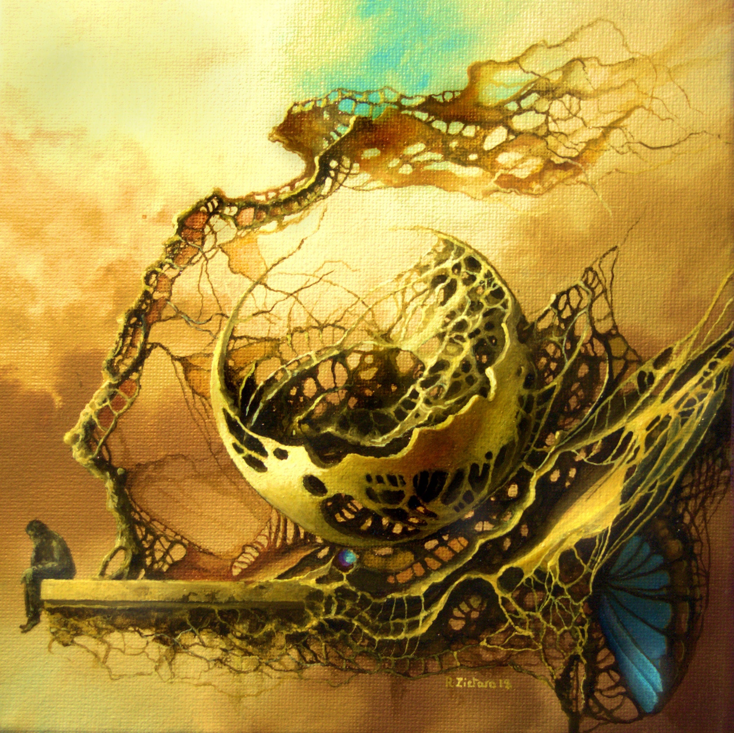 LONELINESS | fine art print from original oil painting  modern home decoration | gift idea for surreal art lovers FOSHE ART