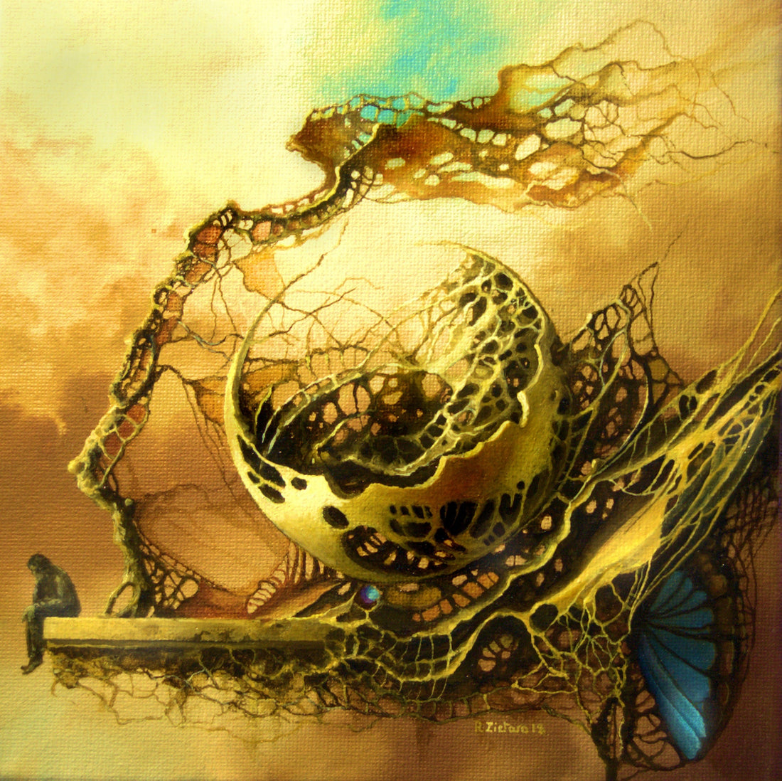 LONELINESS | fine art print from original oil painting  modern home decoration | gift idea for surreal art lovers FOSHE ART